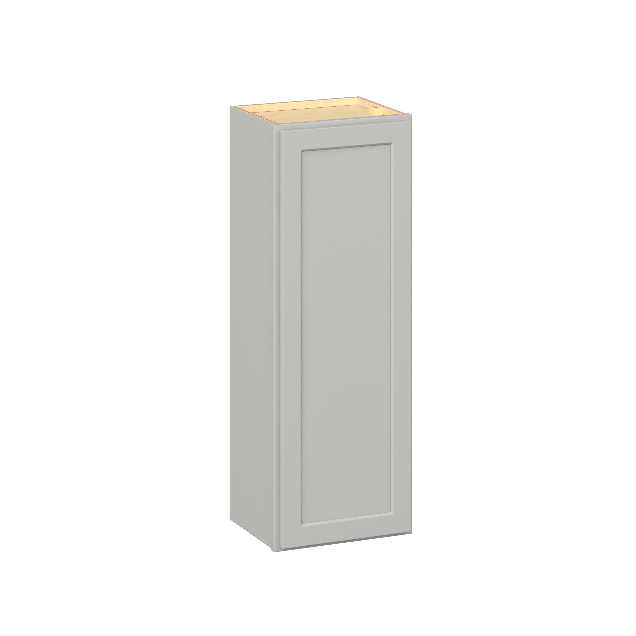 RELIABILT Parkstone II 15-in W x 42-in H x 13-in D Light Gray Painted Wall Fully Assembled Plywood Cabinet Flat Panel Shaker