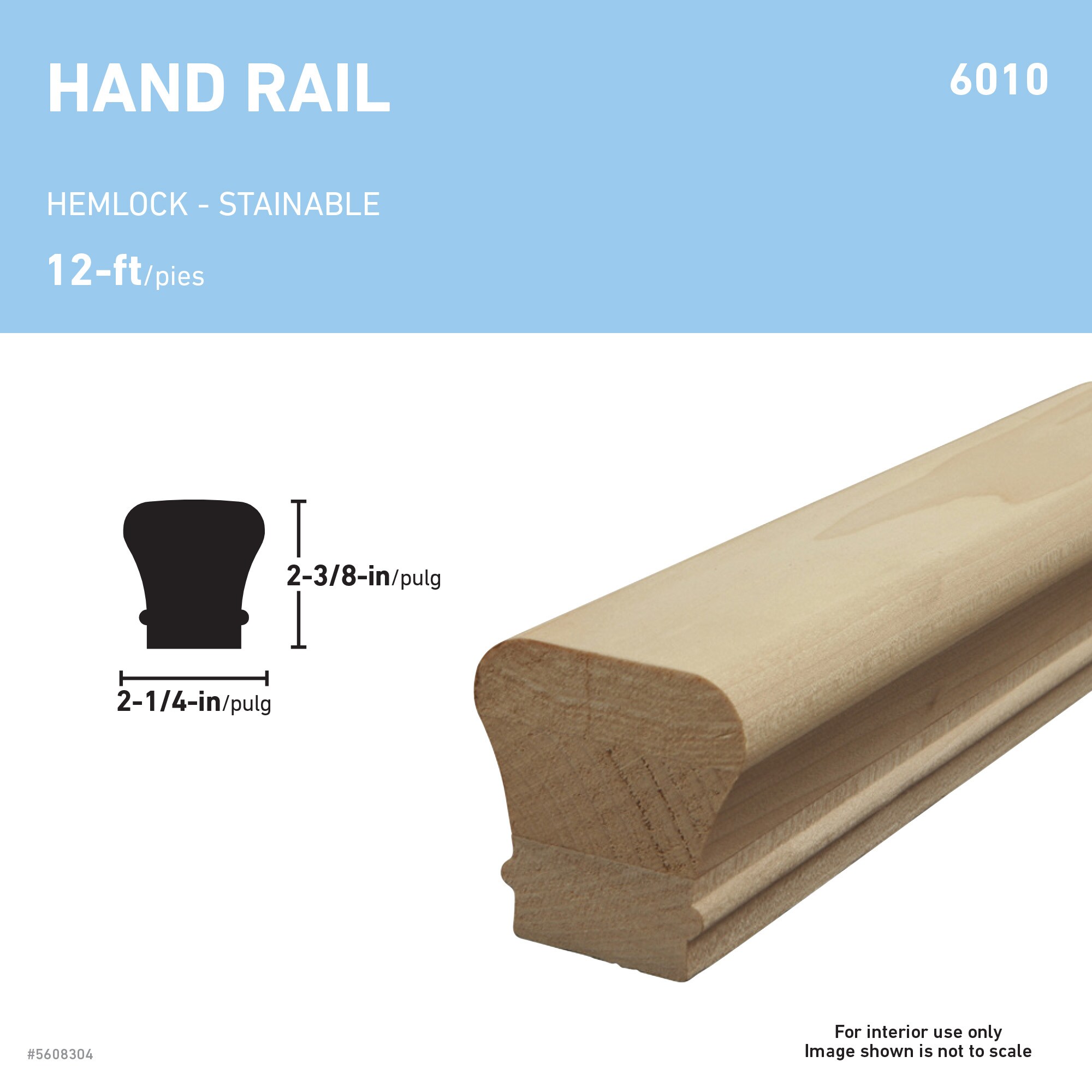 L.J. Smith Stair Systems 6010 12 SWHEM Interior-Stairpart-Railing - View #2