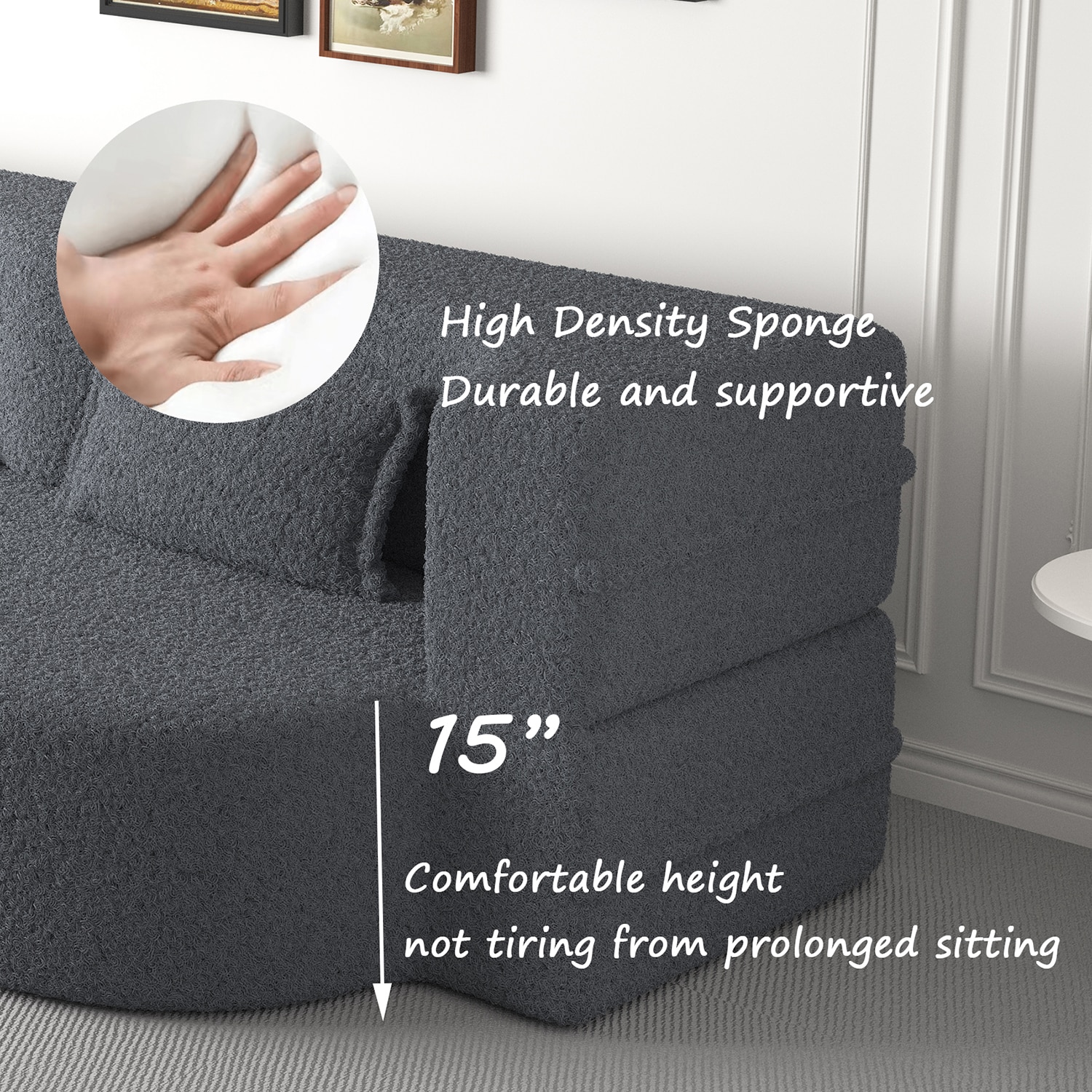 GZMR BB1953-WH Sofas-Loveseats - View #5