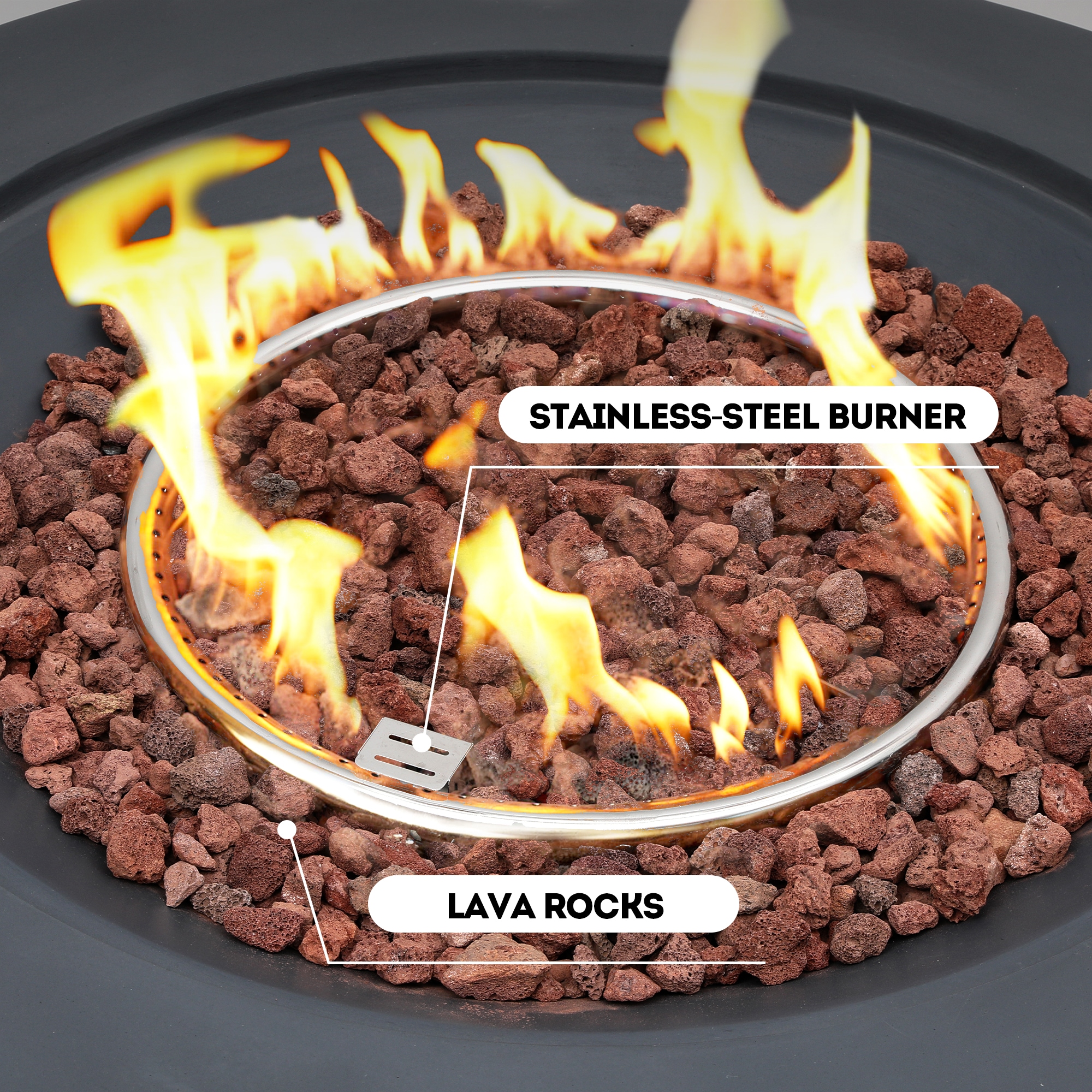 UPHA 41MGO-6BX-DKF Outdoor-Gas-Firepits - View #4