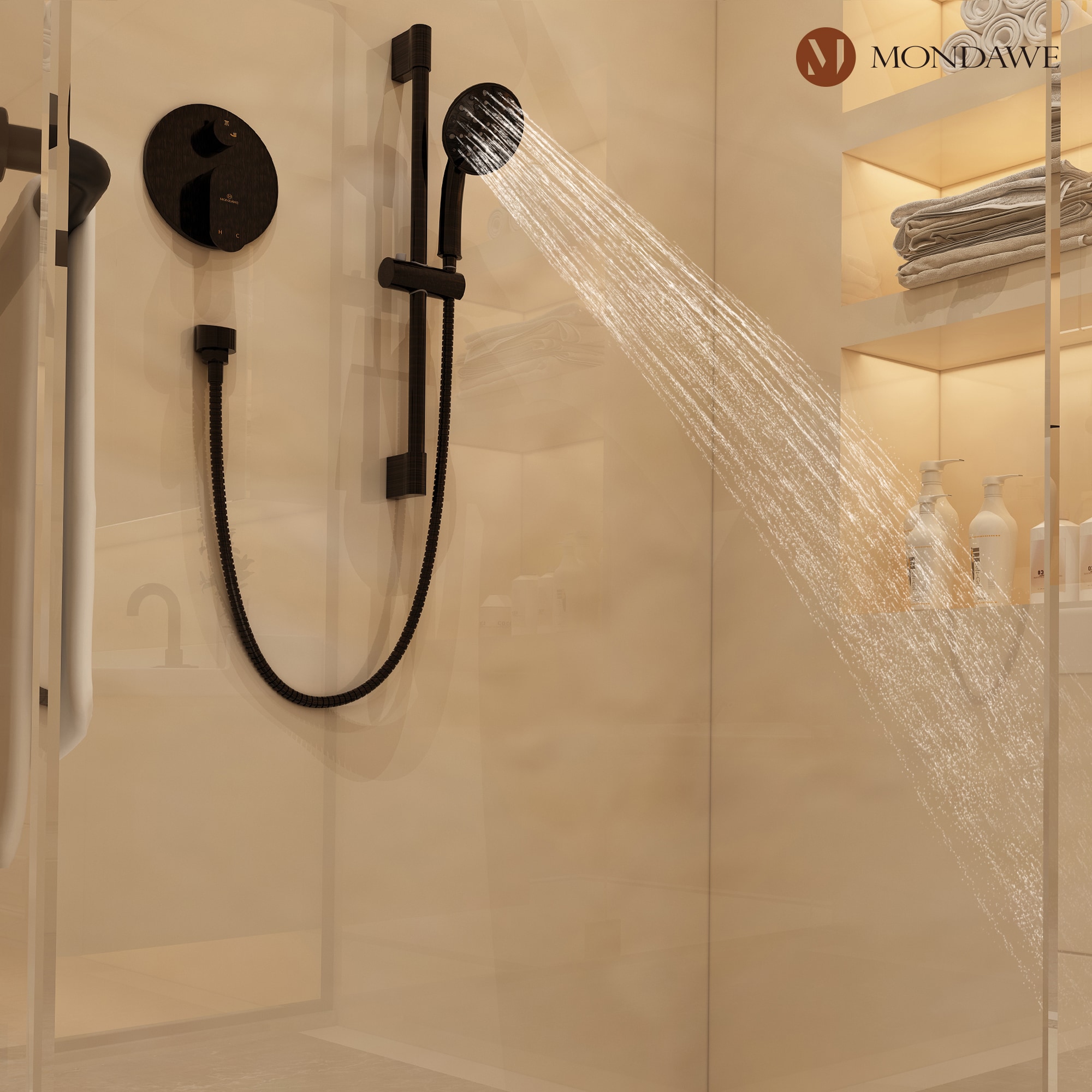 Mondawe MD-A3815-ORB Showerhead-Bar-Panels - View #4