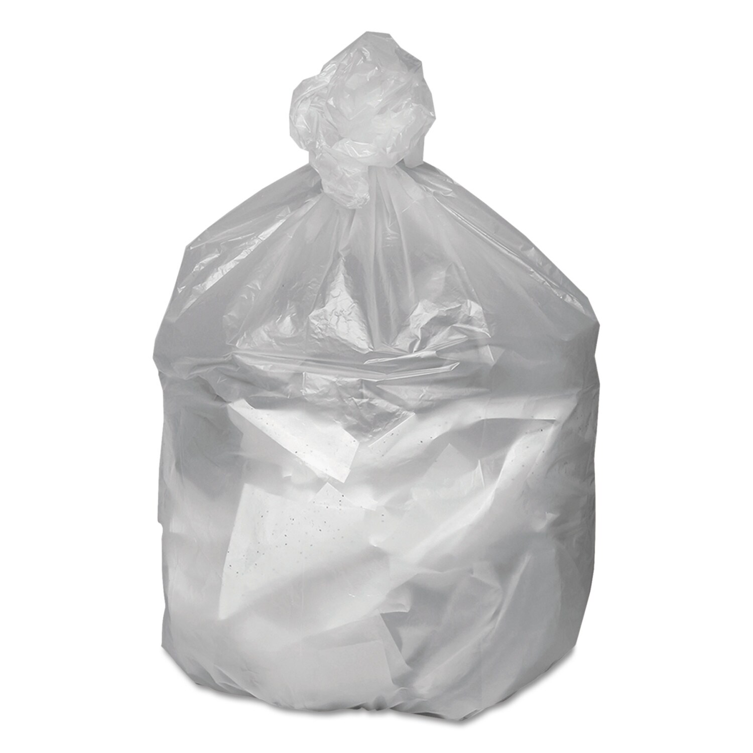 Good 'n Tuff 45-Gallons Clear Plastic Can Twist Tie Trash Bag (250-Count)  in the Trash Bags department at