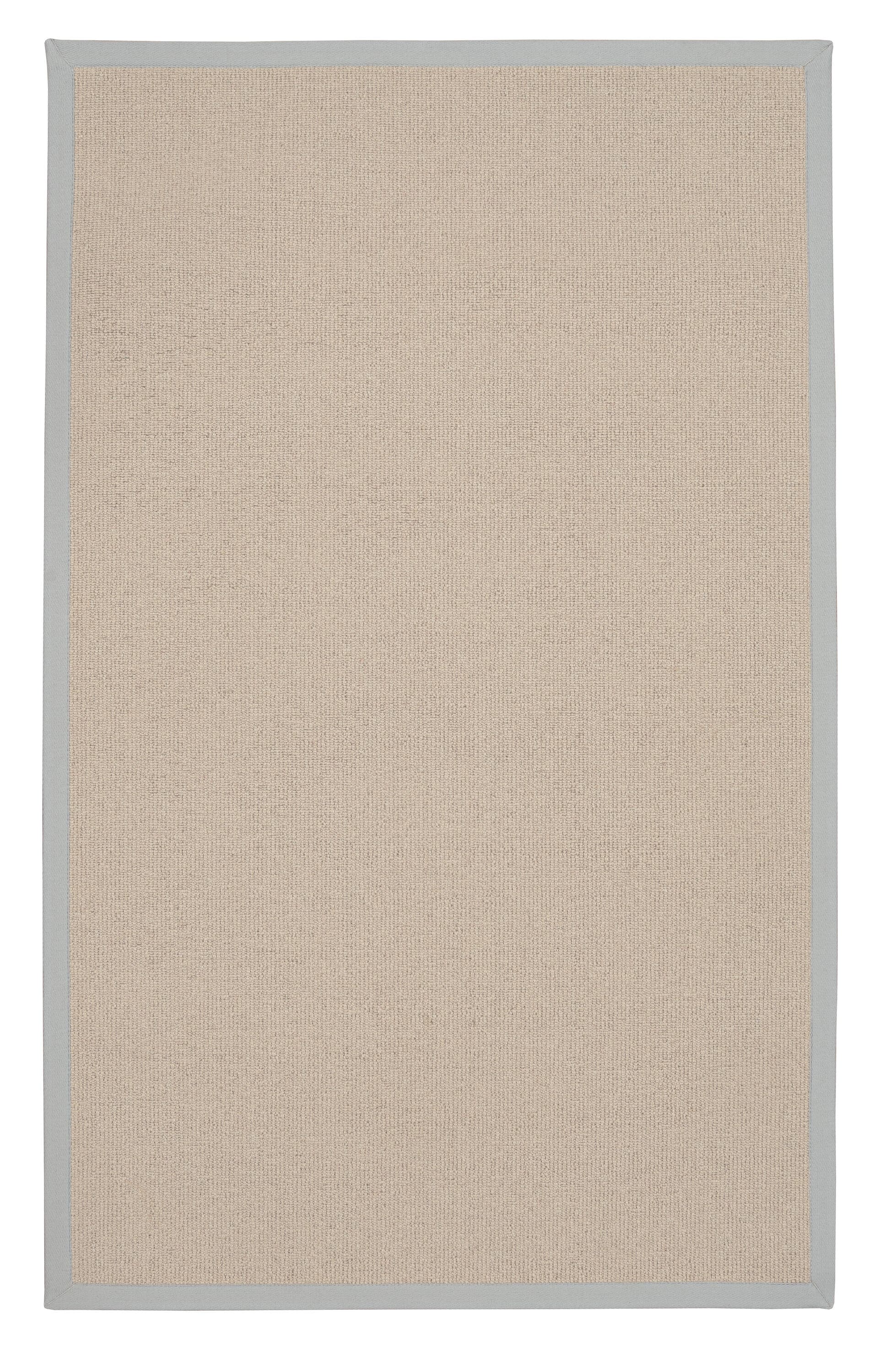 Linon RUG-AT010913 Athena 10 x 13 (ft) Wool Natural/Blue Wool Rectangular Indoor Border Area rug