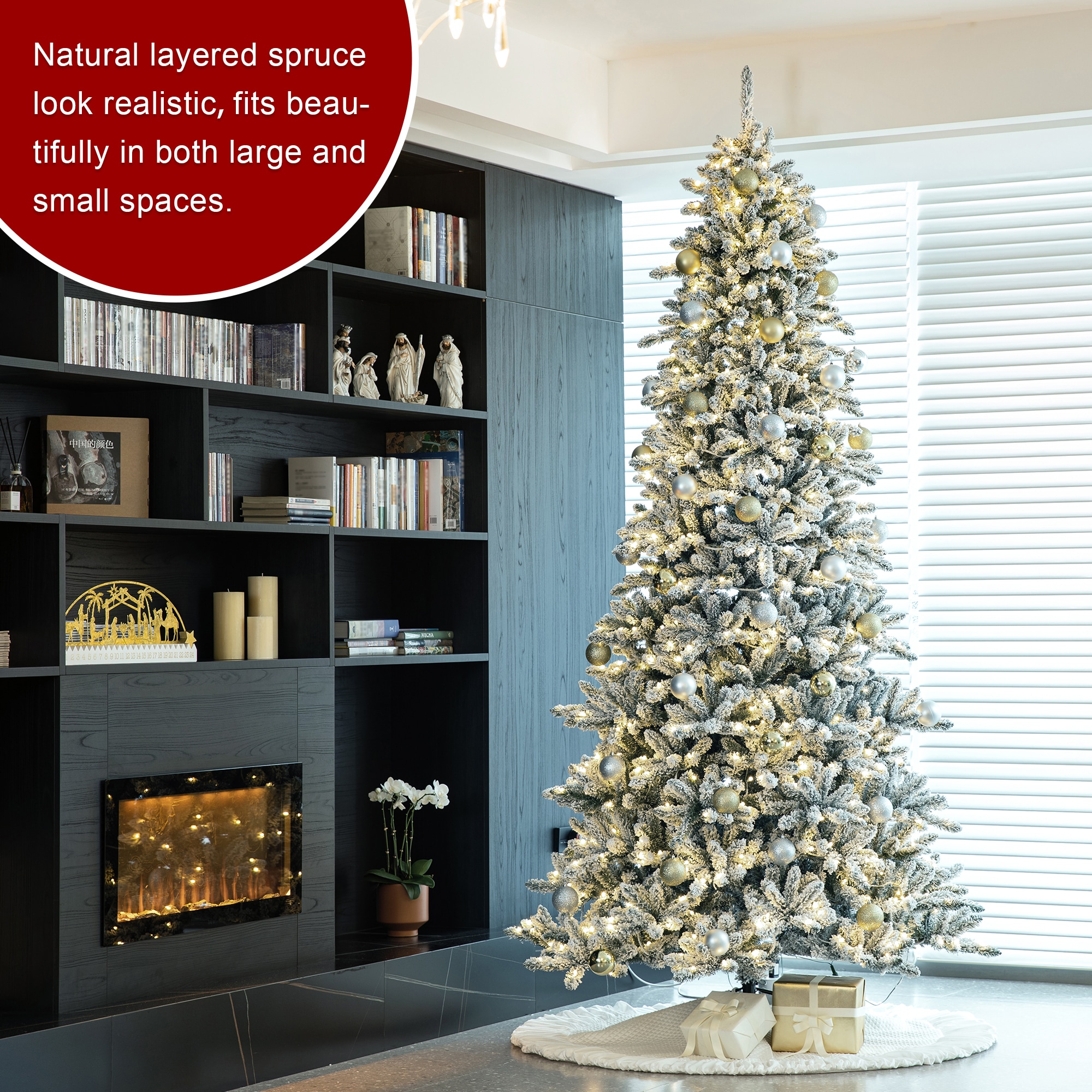 Glitzhome 2014600139 Artificial-Christmas-Trees - View #9