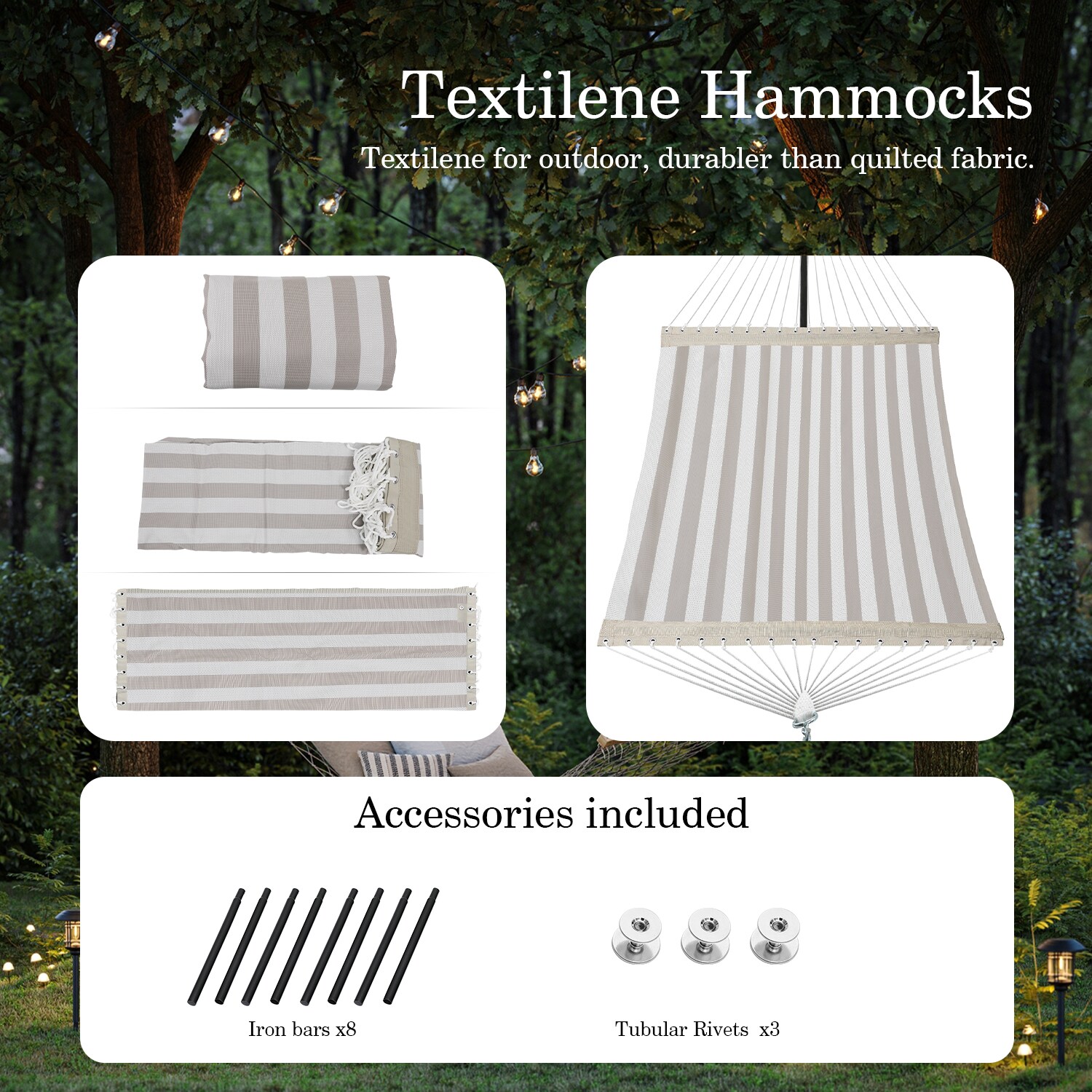  TSL-HK4-BEIGEWHITE hammocks - View #6