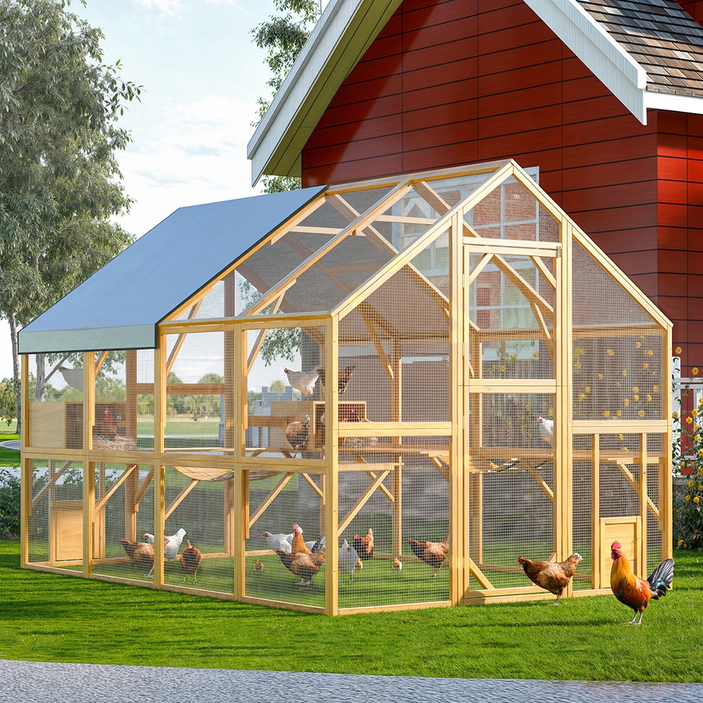 Homsee C-KF150158-09-AB Chicken-Coops-Rabbit-Hutches - View #2