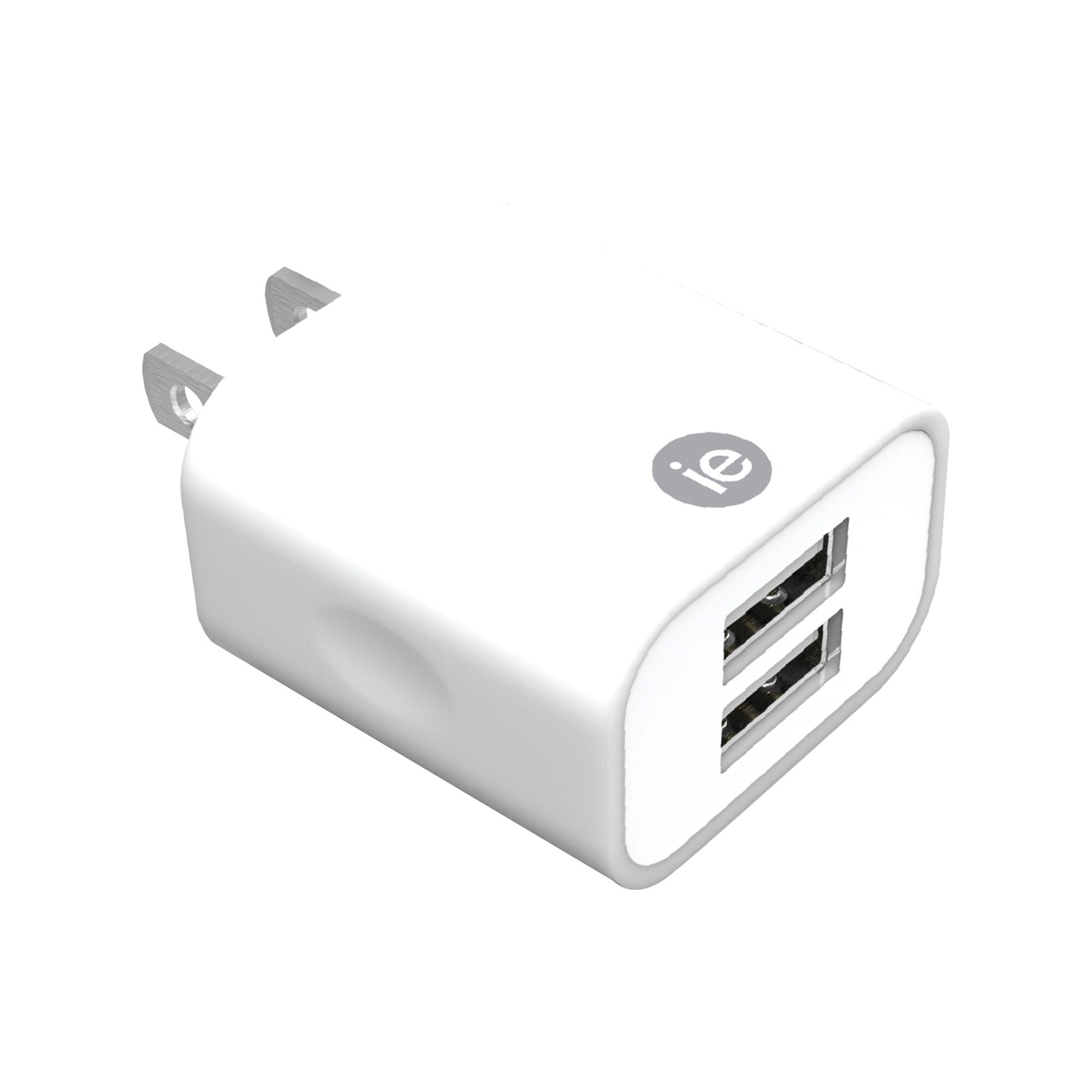iEssentials 2.4-Amp Dual Wall Charger (White) in the Mobile Chargers department at Lowes.com