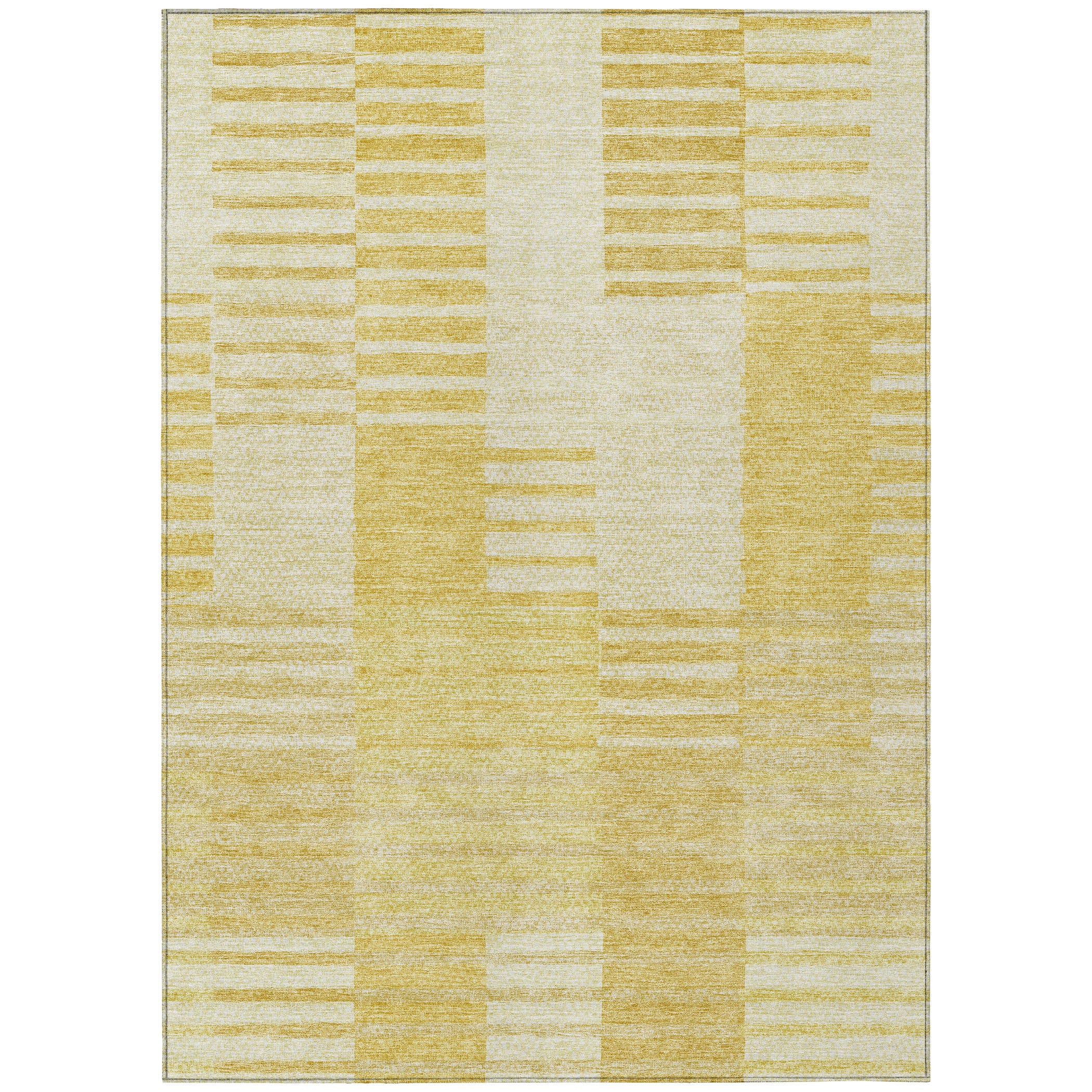 Addison Rugs ACN686HY8X10 Chantille ACN686HY 8 x 10 (ft) Polyester Honey Rectangular Indoor/Outdoor Geometric Machine washable Area rug