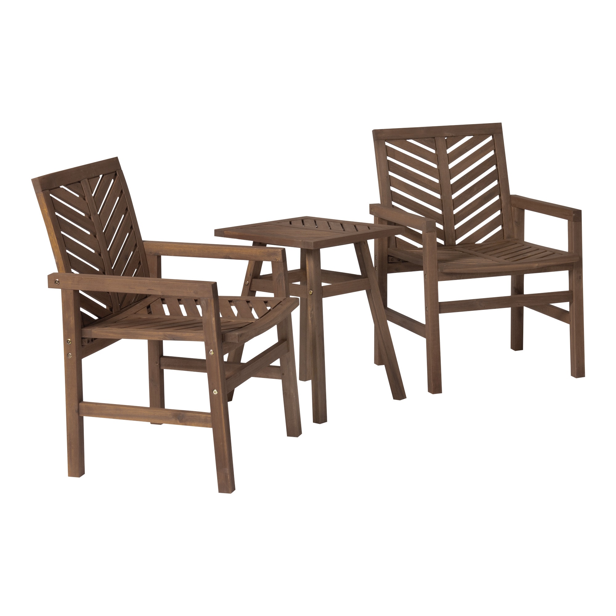 Walker Edison LWW3CGVINDB 3 -Piece Patio Conversation Set