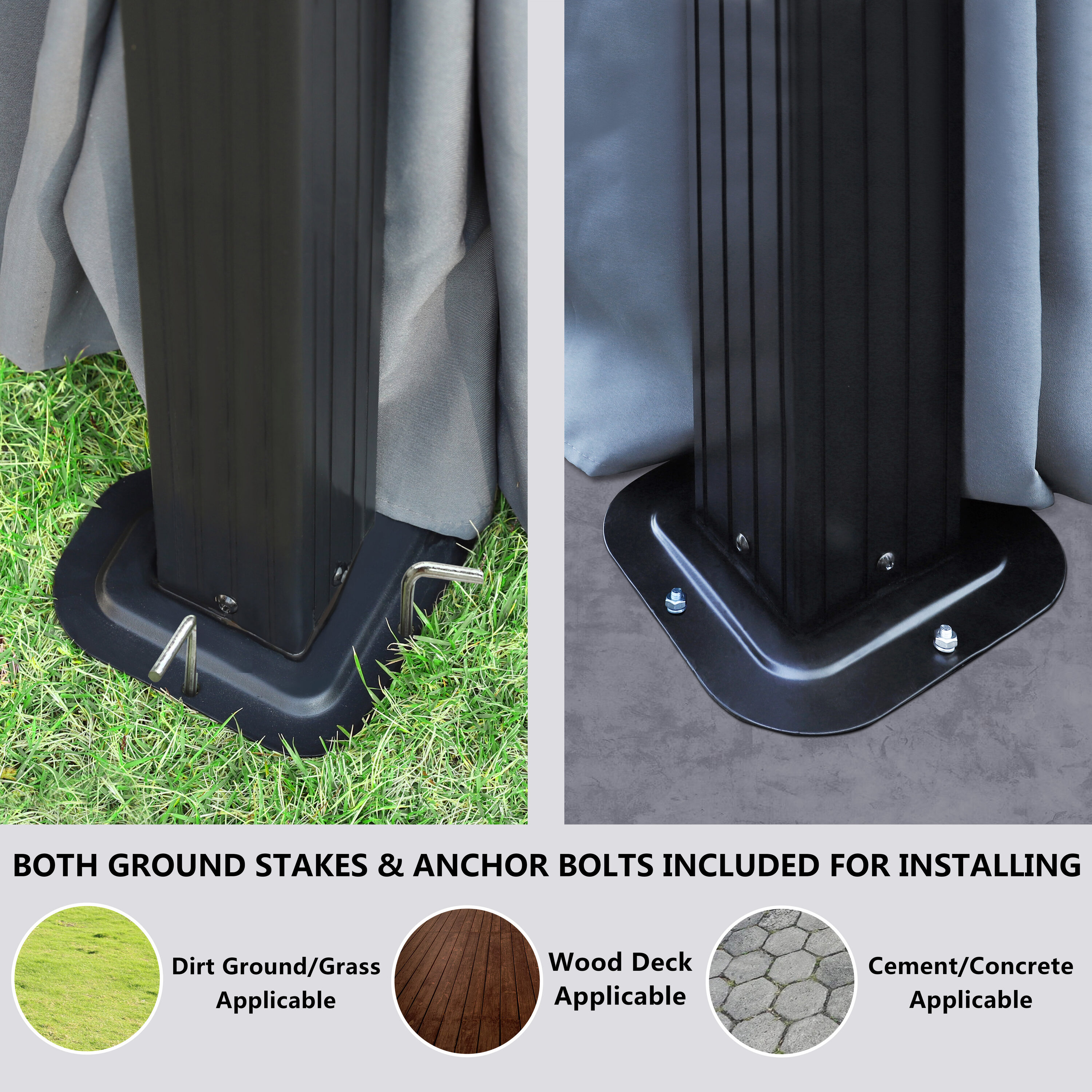 VEIKOUS PG0201-06-2 Wood-Resin-Gazebos - View #4