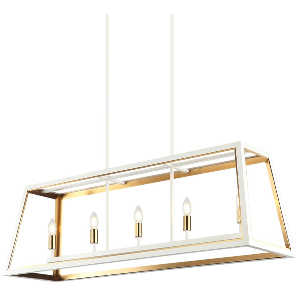 Matteo 2607309 Lighting C72105WHAG Rosalie Pendant White and Aged Gold Brass