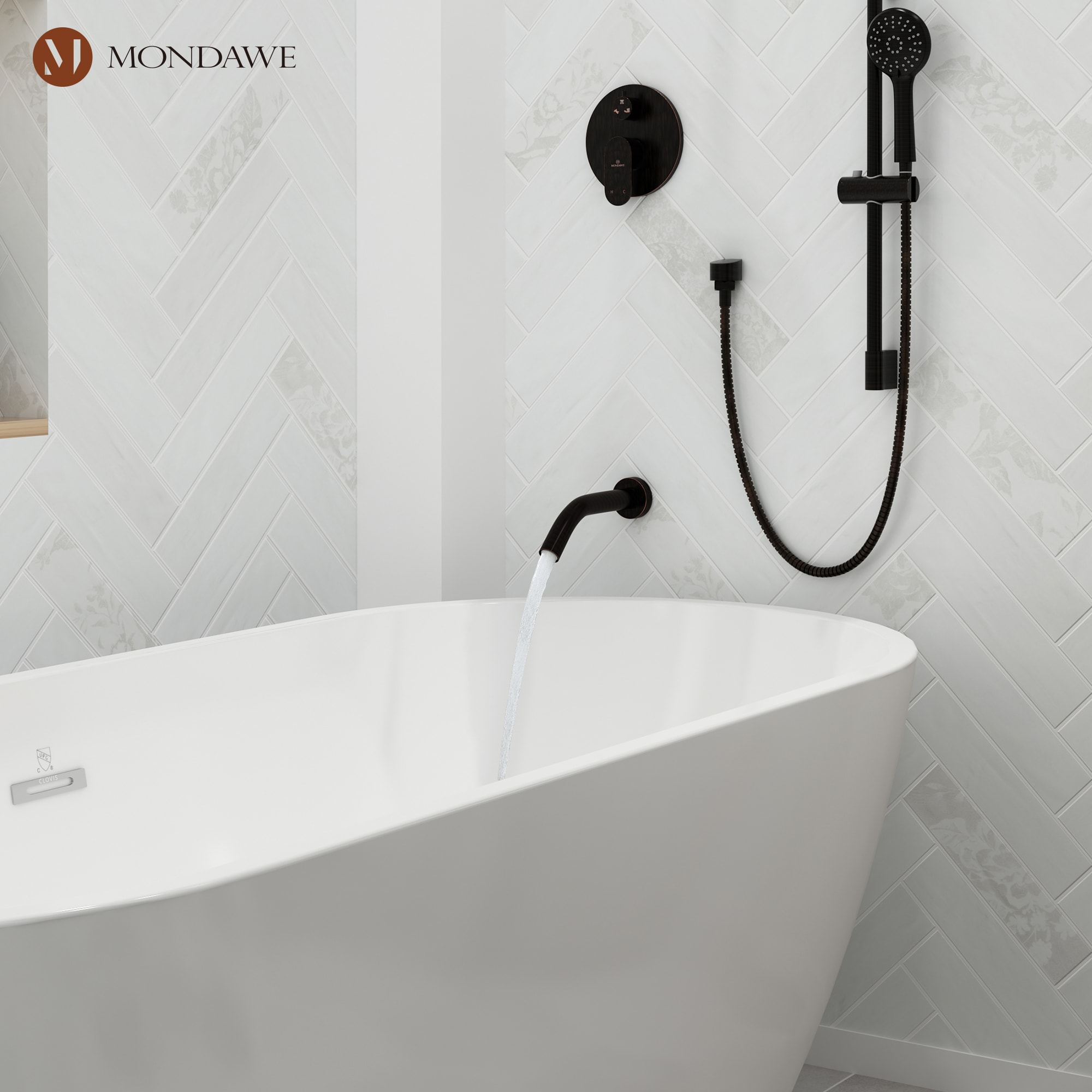 Mondawe MD-A3816-ORB3 Showerhead-Bar-Panels - View #4