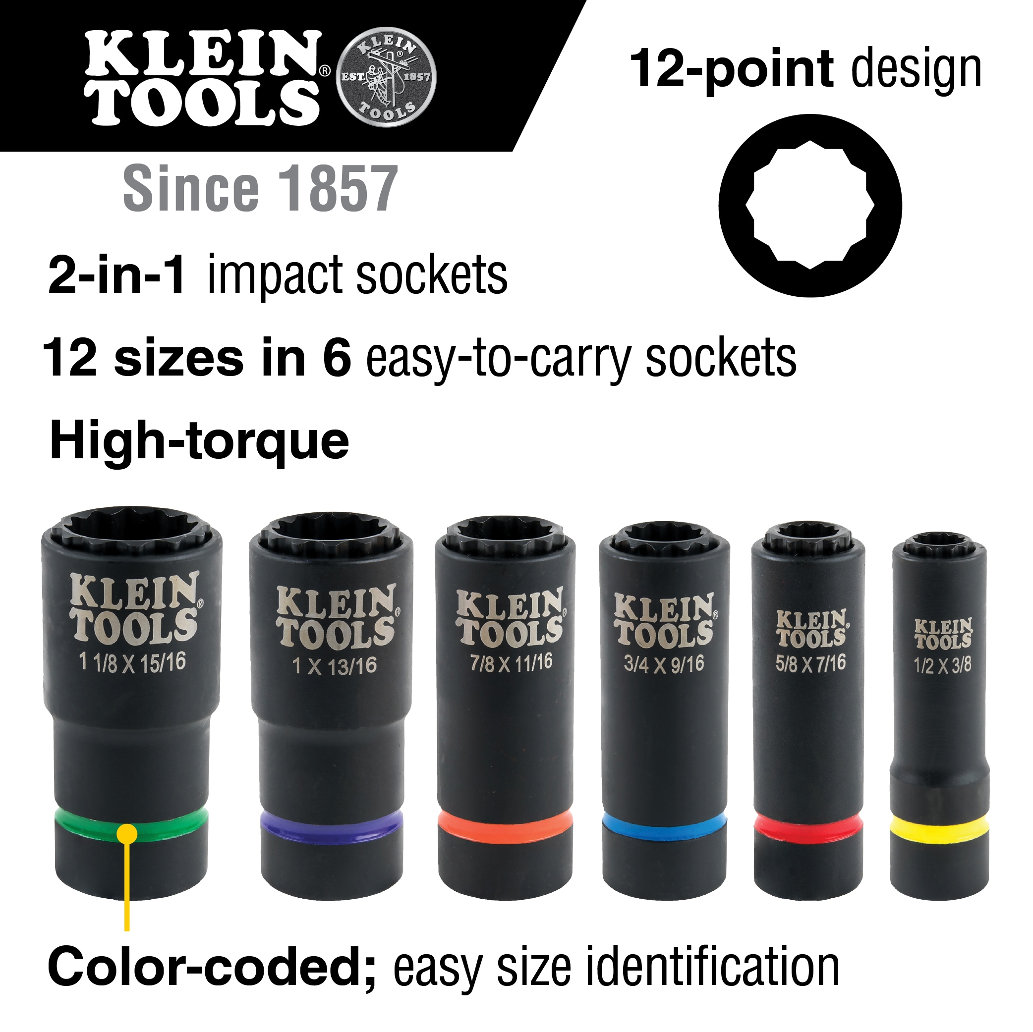 Klein Tools 66010 Driver-Sockets - View #2