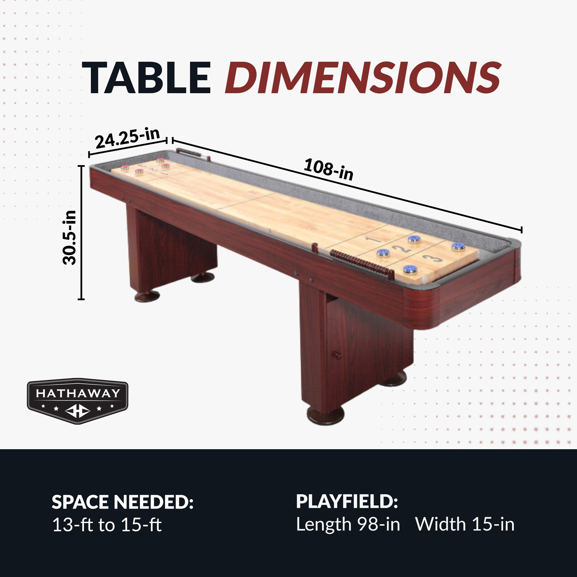 Hathaway BG1210 Shuffleboard-Table - View #2