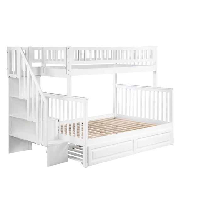 Afi Furnishings Woodland Staircase Bunk, Twin Over Twin Bunk Bed With Trundle