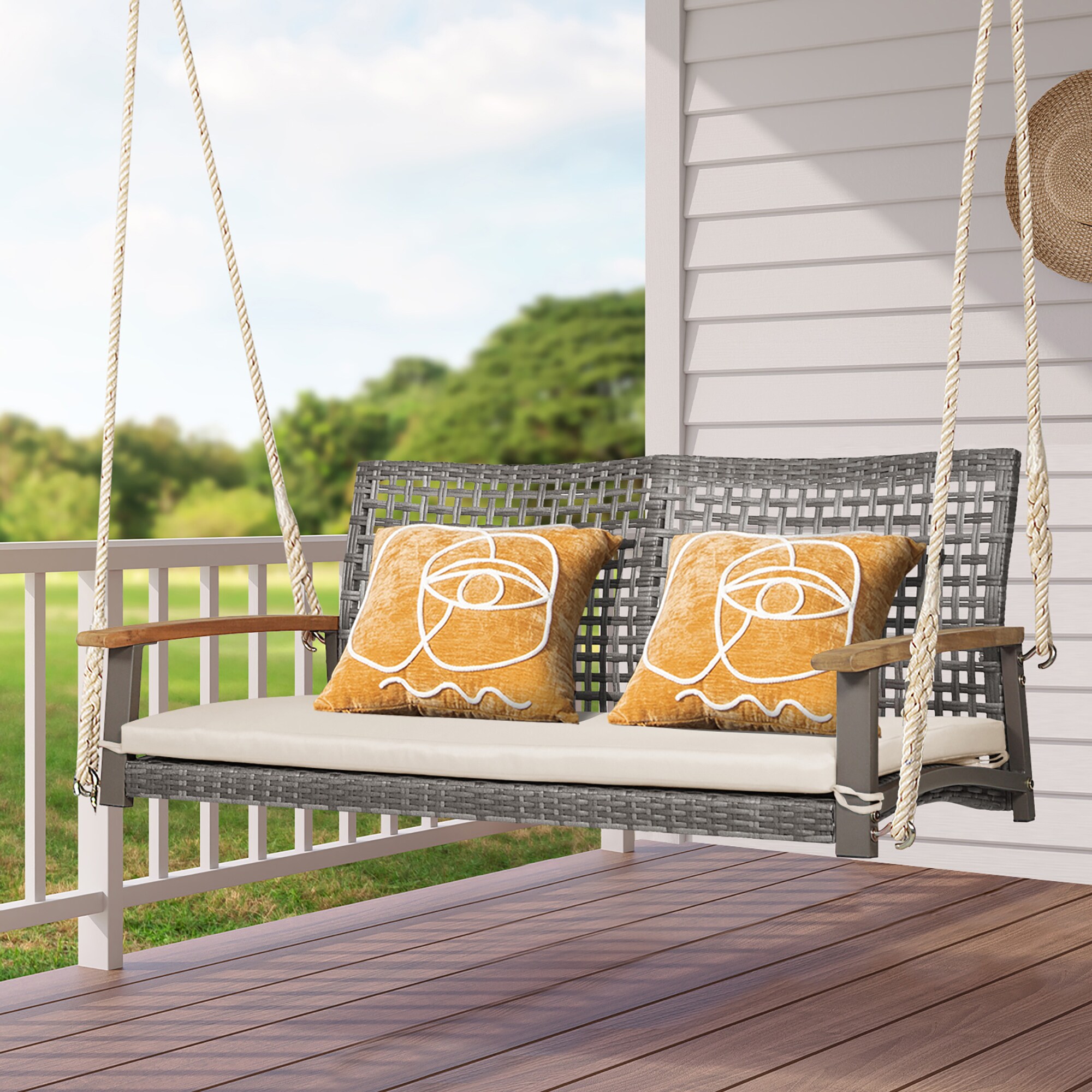 Costway HW69766WH Patio-Chairs - View #8