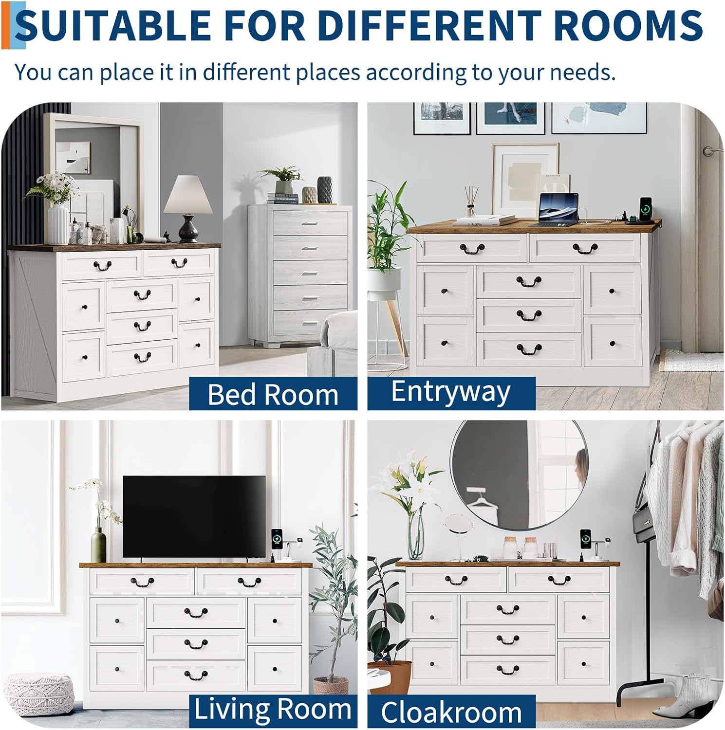 Qeetex D23PHO34QYABKC dressers - View #2