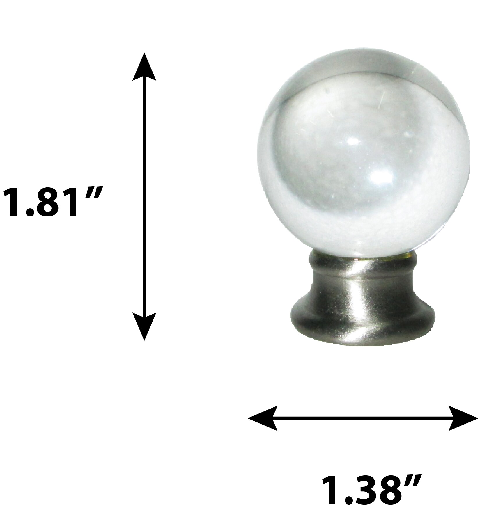 allen + roth LPF6BNK Lamp-Finials - View #3