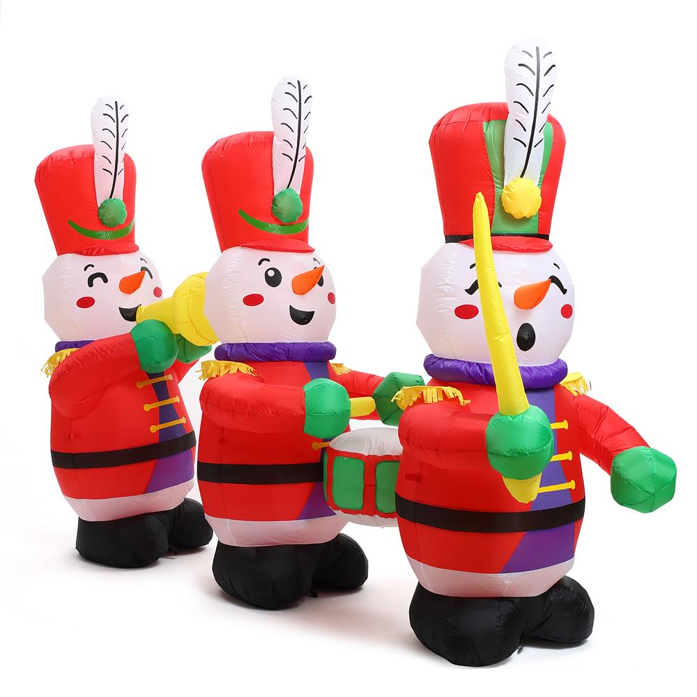 LuxenHome 5.5-ft Lighted Snowman Christmas Inflatable