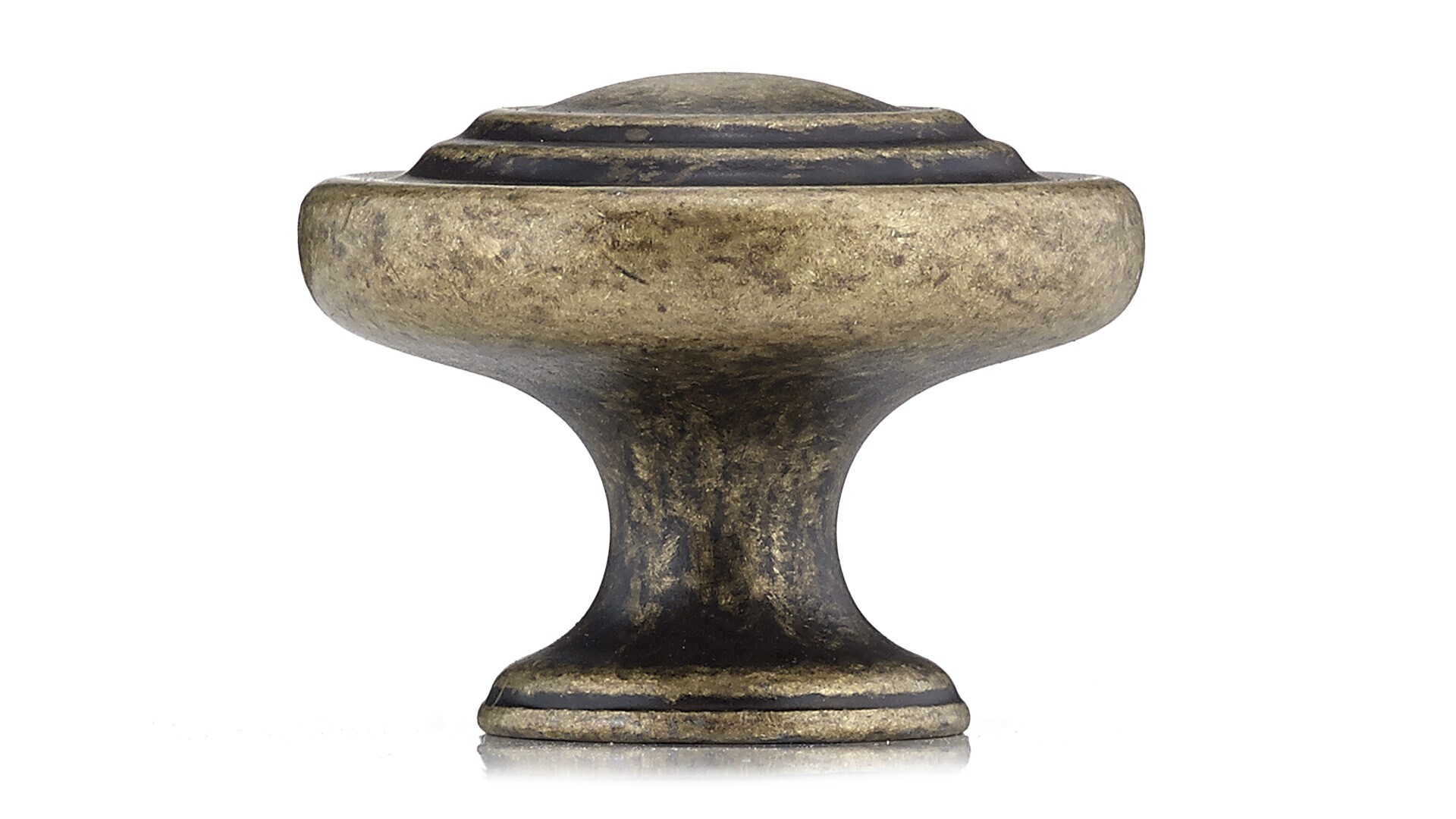 Beloeil Collection 1 1/4 in (32 mm) Burnished Brass Traditional Cabinet Knob