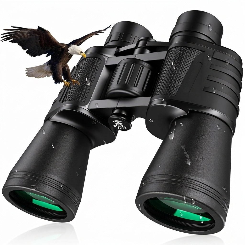 ITOPFOX  20x50 High Powered Binoculars for Adults Waterproof Compact Low Light Vision Bird Watching Hunting Camping Hiking Sports Stargazing