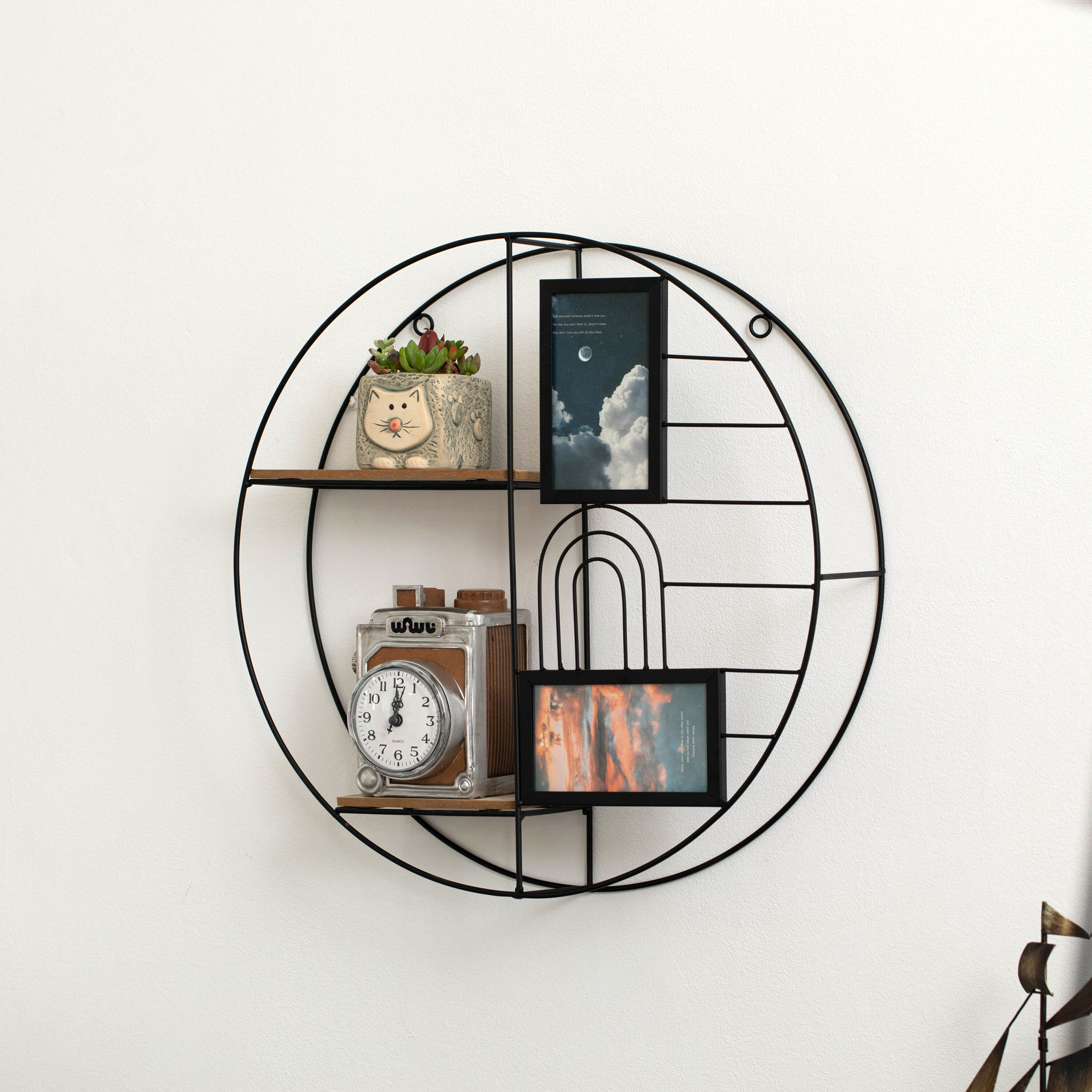 Vintiquewise QI004691.PHOTO.BK Wall-Mounted-Shelving - View #6