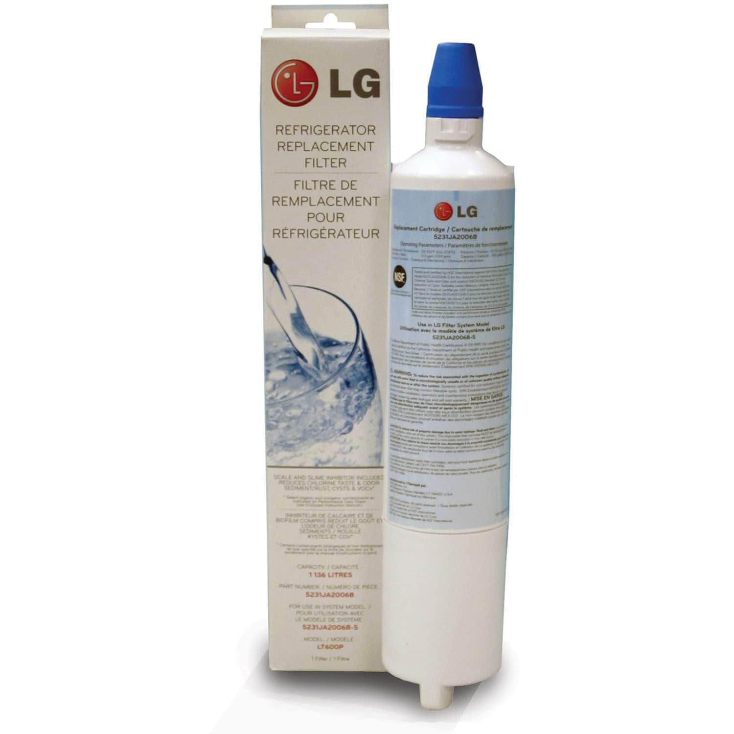 LG 6-Month Twist-in Refrigerator Water Filter in the Refrigerator Water  Filters department at Lowes.com