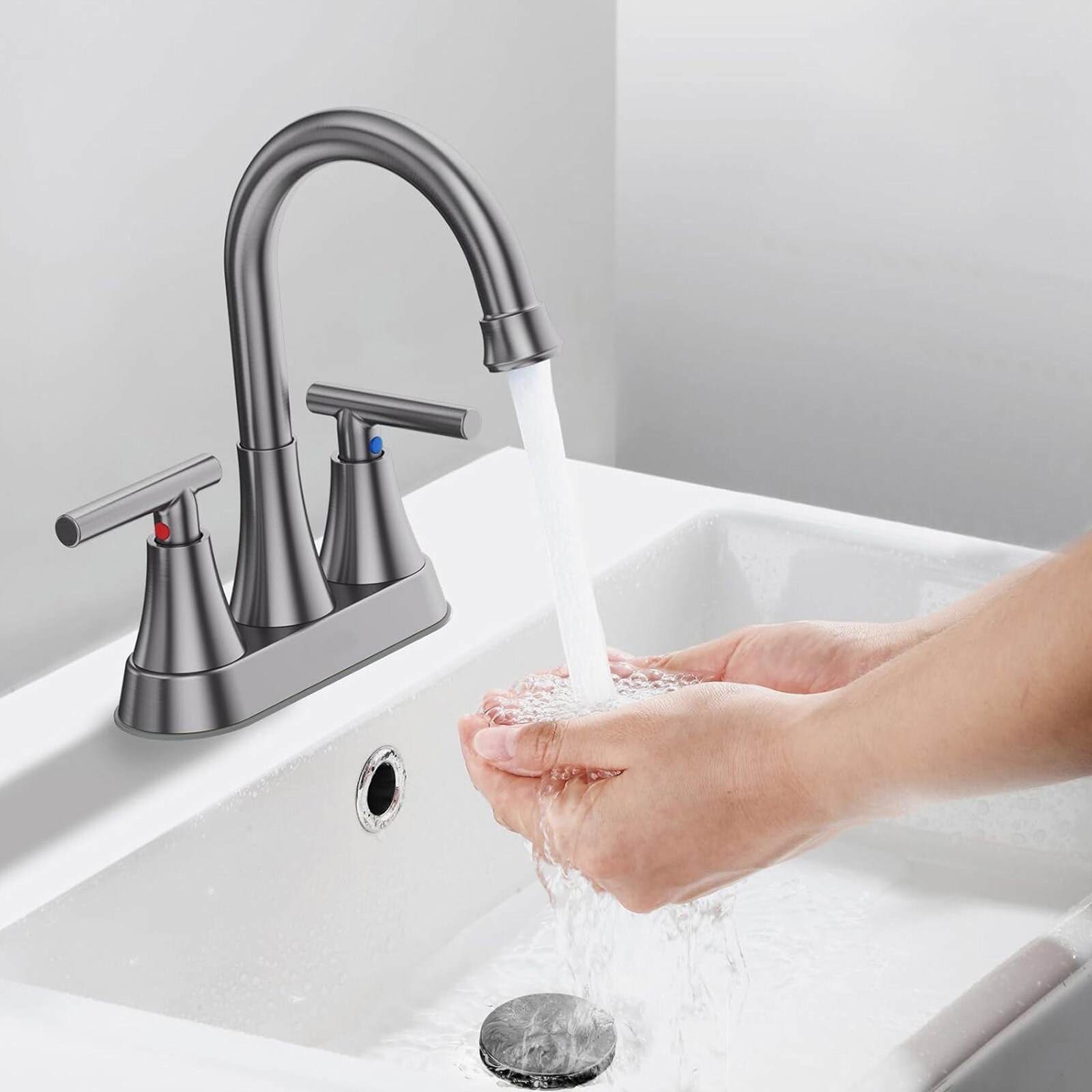 BYH HM-4CS-GR Lavatory-Faucets - View #2