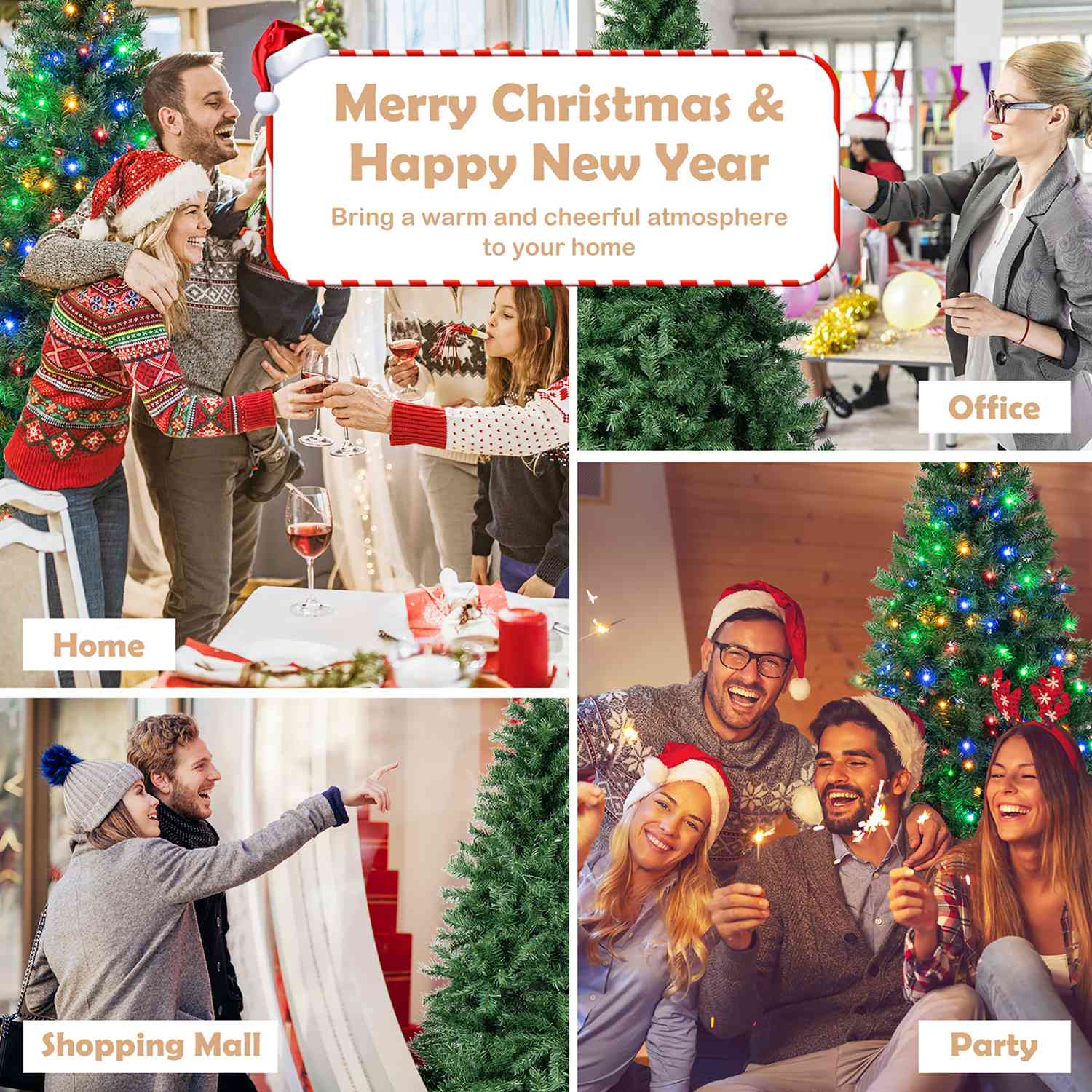 Costway CSHY001243 Artificial-Christmas-Trees - View #6