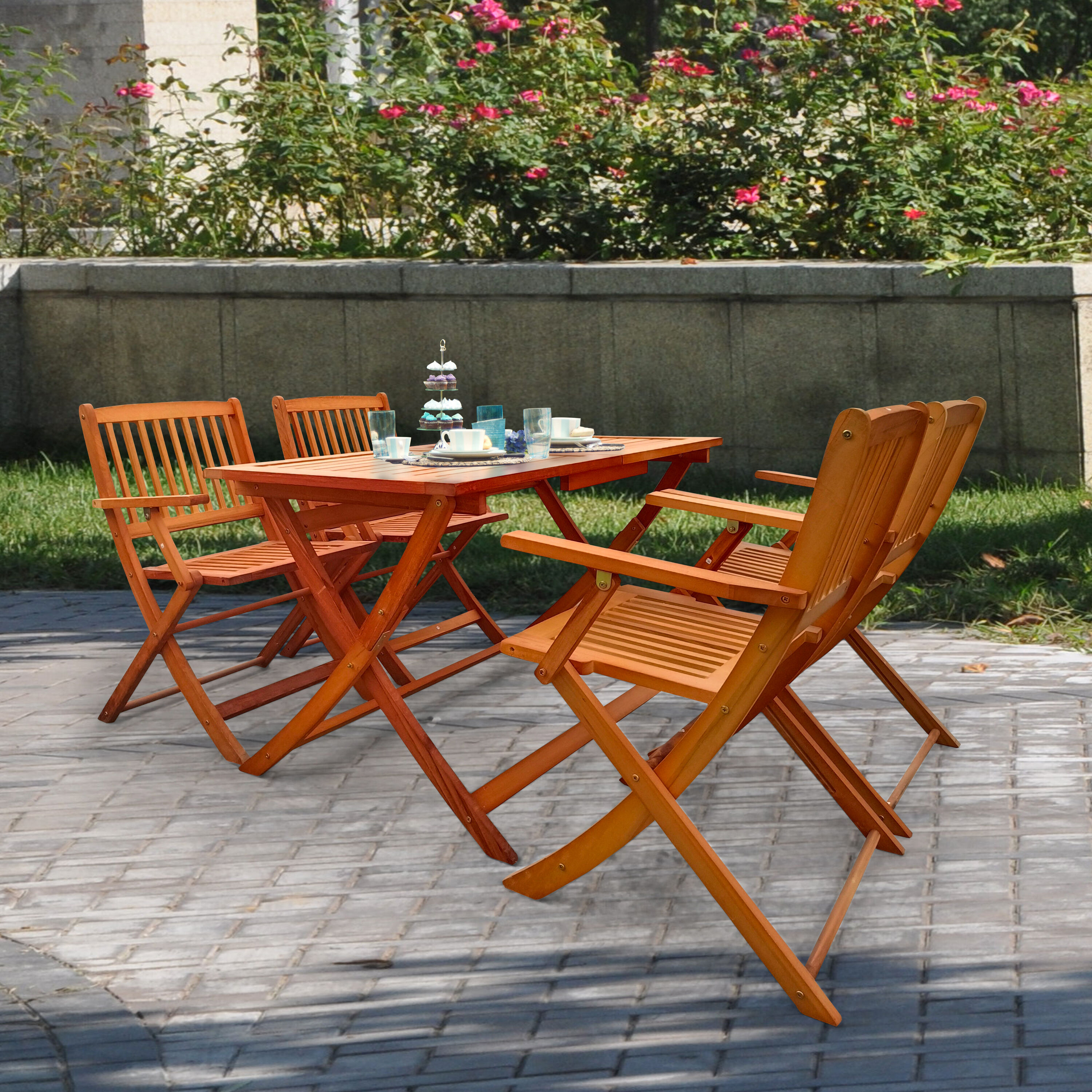 Forclover ALW45-01BR Patio-Dining-Sets - View #2