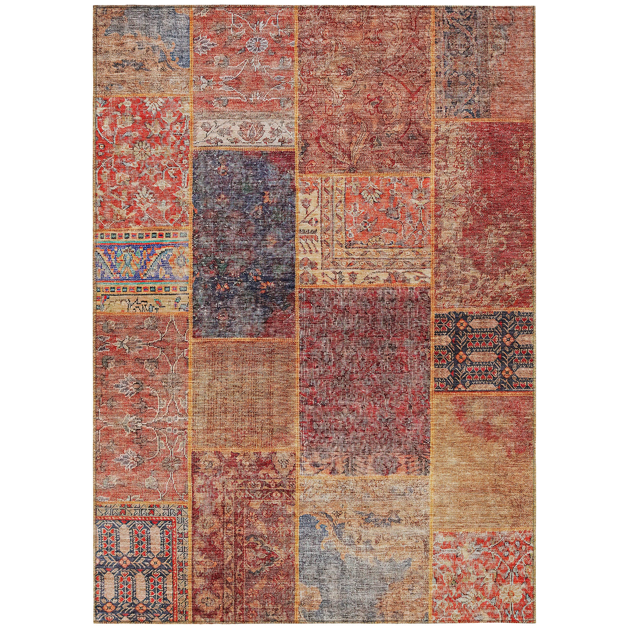 Addison Rugs ACN669RD30X46 Chantille ACN669RD 2 x 3 (ft) Polyester Red Rectangular Indoor/Outdoor Geometric Machine washable Area rug