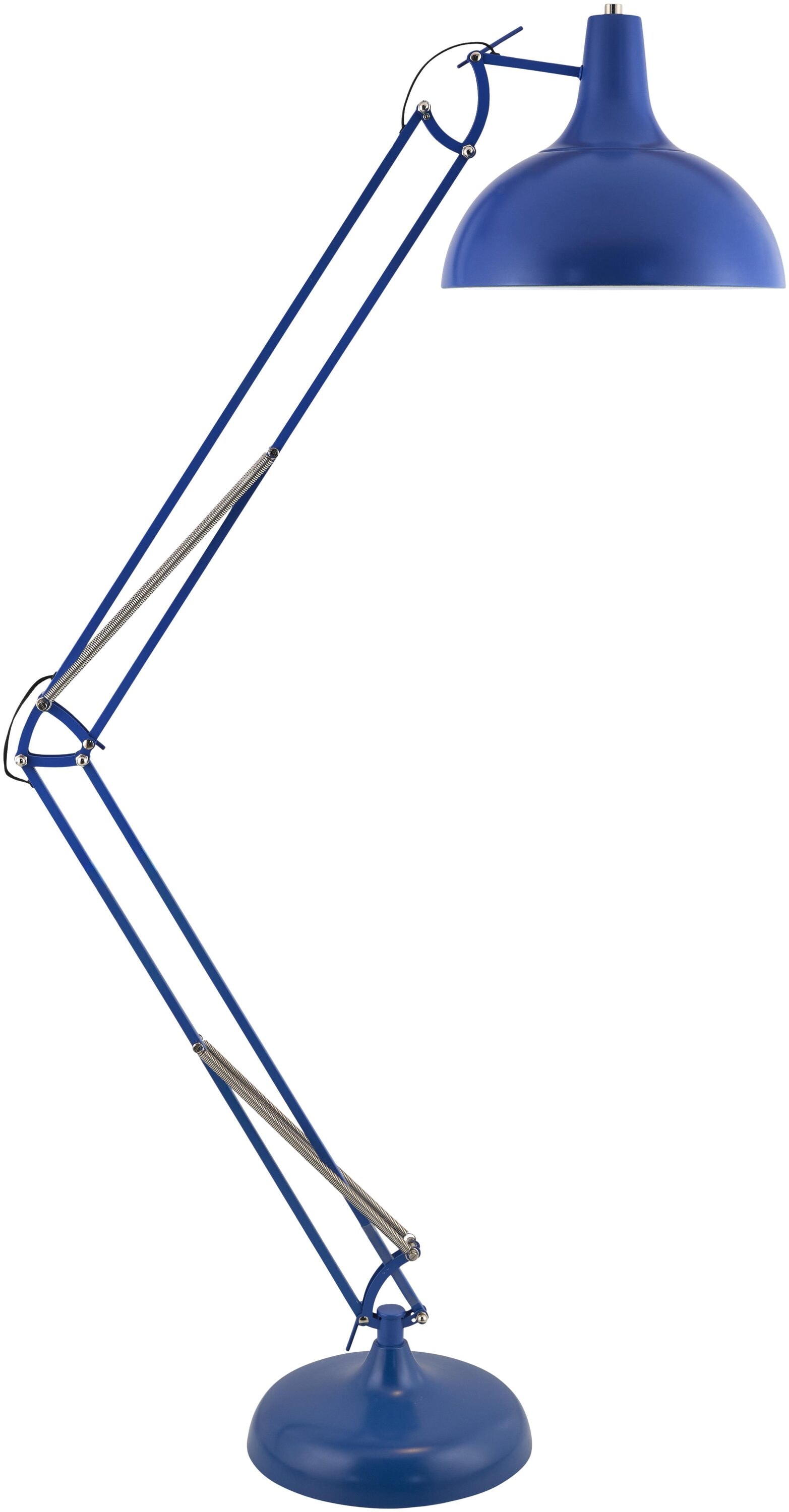 Livabliss Livigno 75.63-in Blue Standard Floor Lamp with Metal Shade Sansujyuku sansujyuku.com
