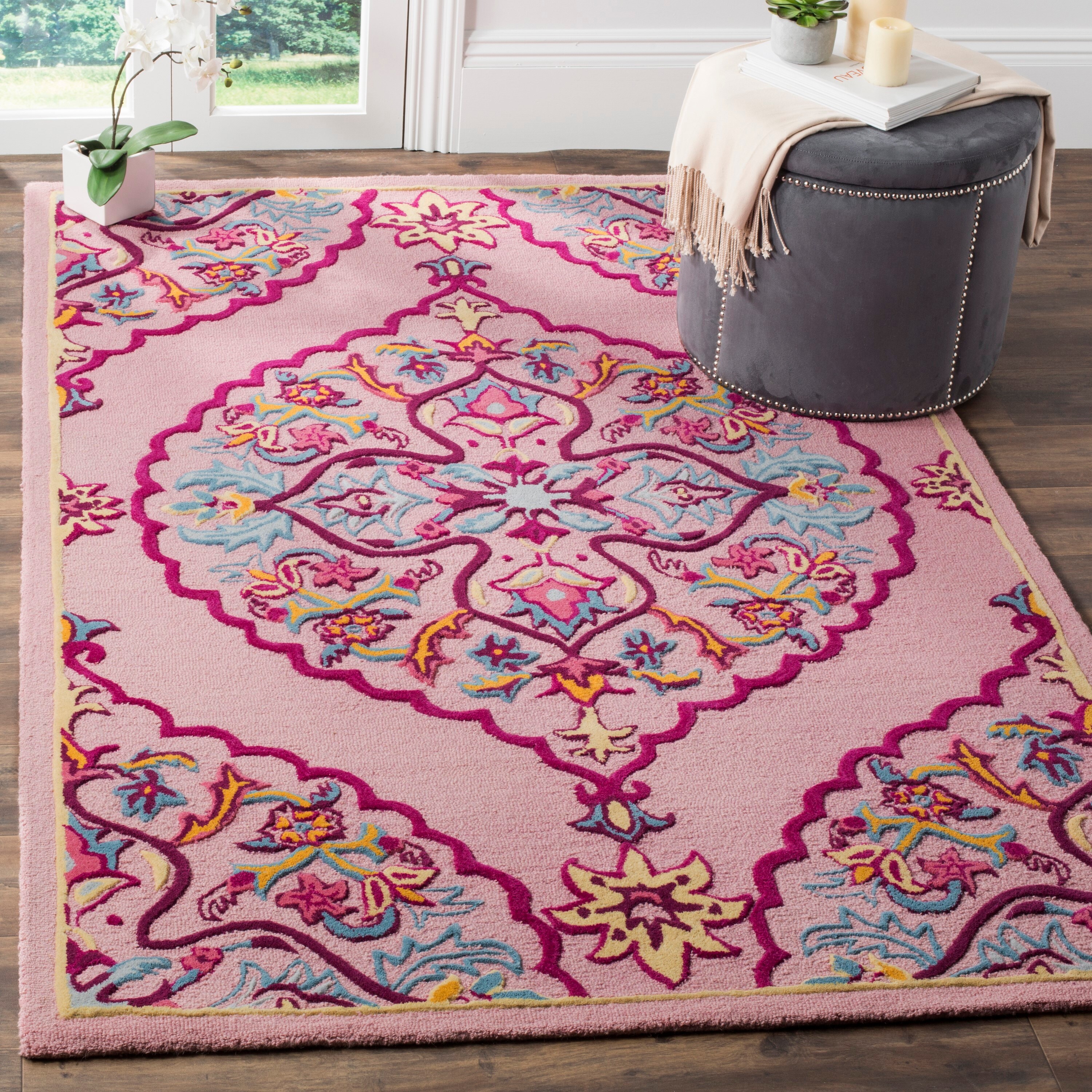 Safavieh Toronto Shag Bhg Pink Area Rug