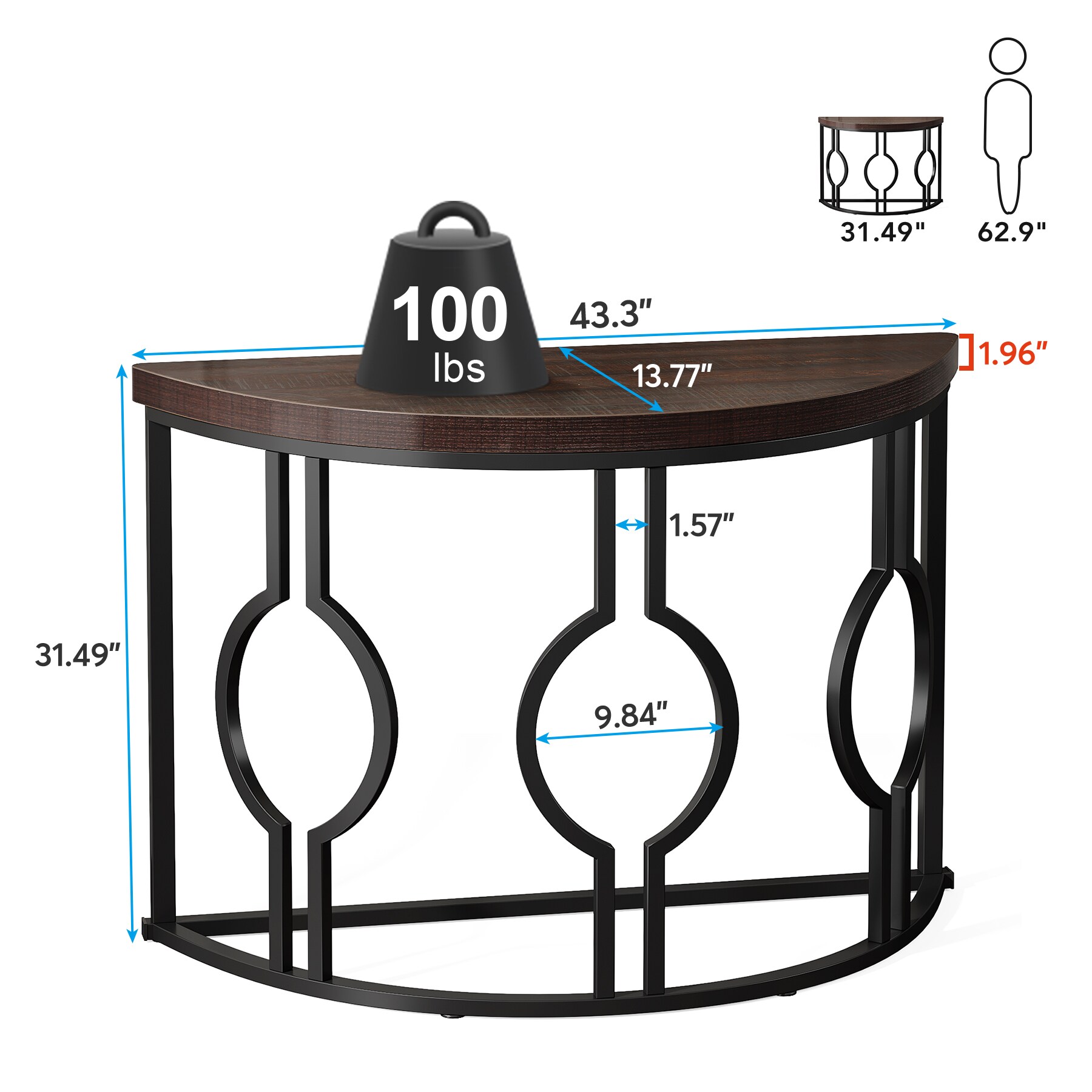 Tribesigns LWFD-NY031 Console-Sofa-Tables - View #6