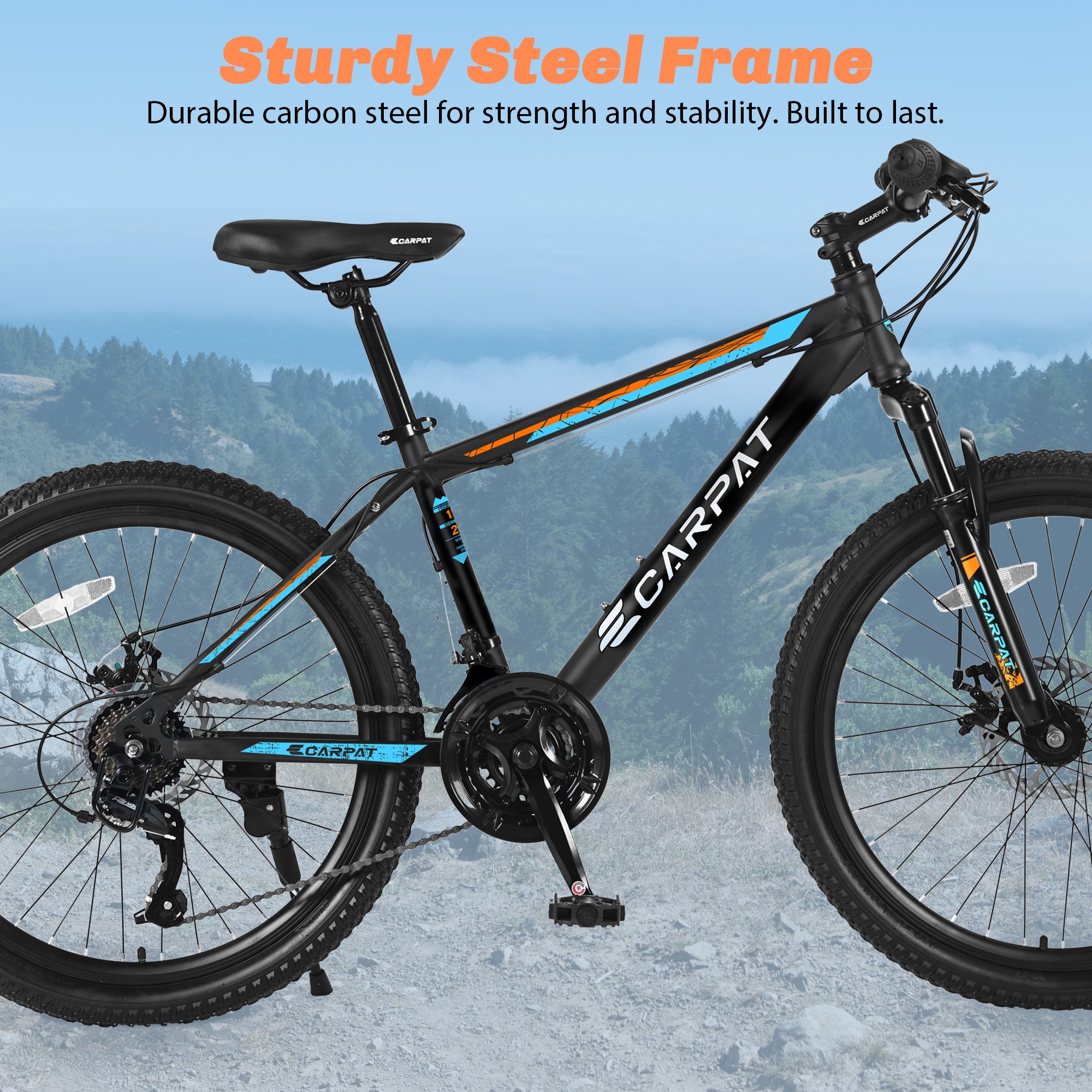 LOVMOR 26 Inch Mountain Bike Shimano 21 Speeds with Mechanical