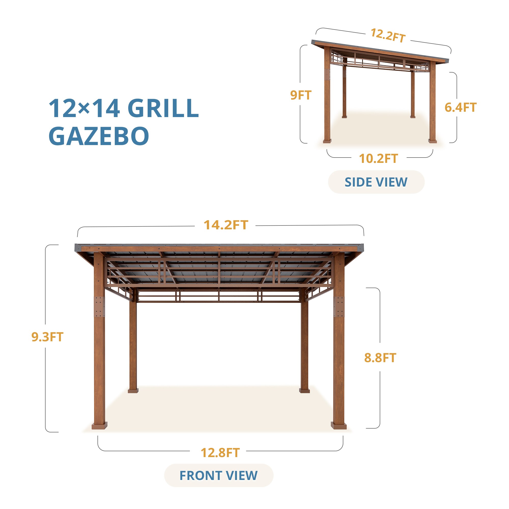 LUE BONA TL-004-2ALS Wood-Resin-Gazebos - View #5