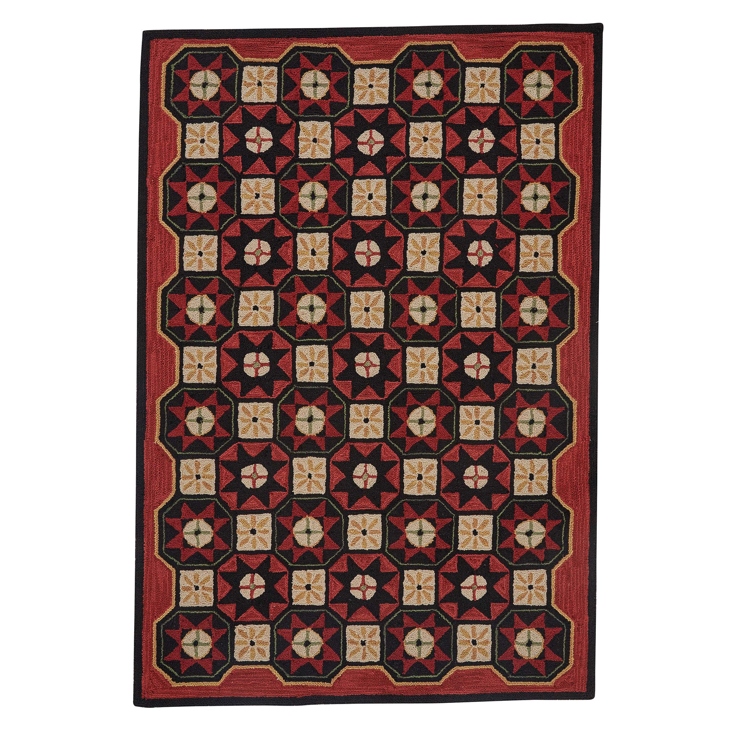 Ottomanson Kitchen Collection Tropical Palm Design Non-Slip Rubber Backing  Runner Rug, 20 x 59, Multicolor 