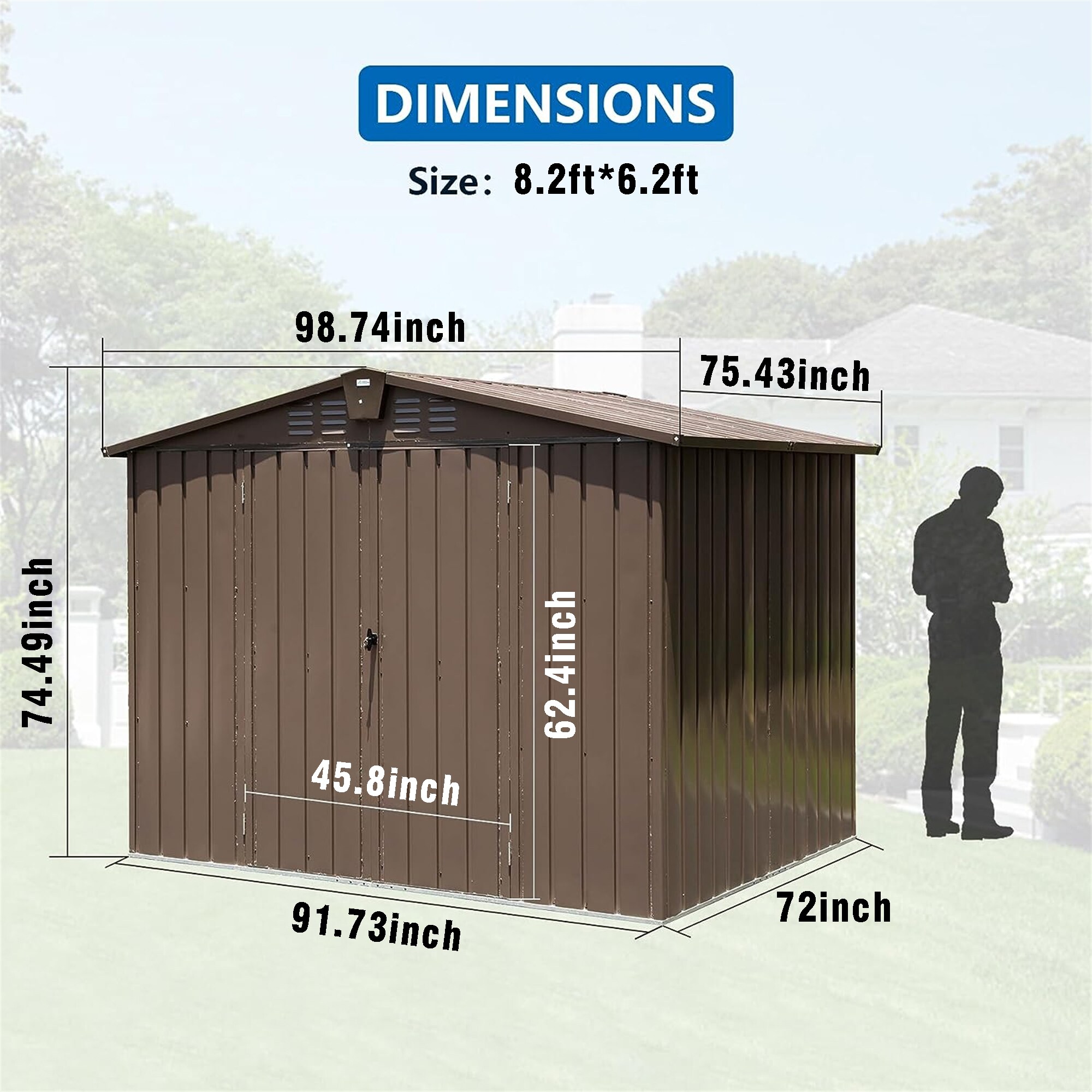 Kahomvis CREF-QP211-39 Metal-Storage-Buildings-Sheds - View #2
