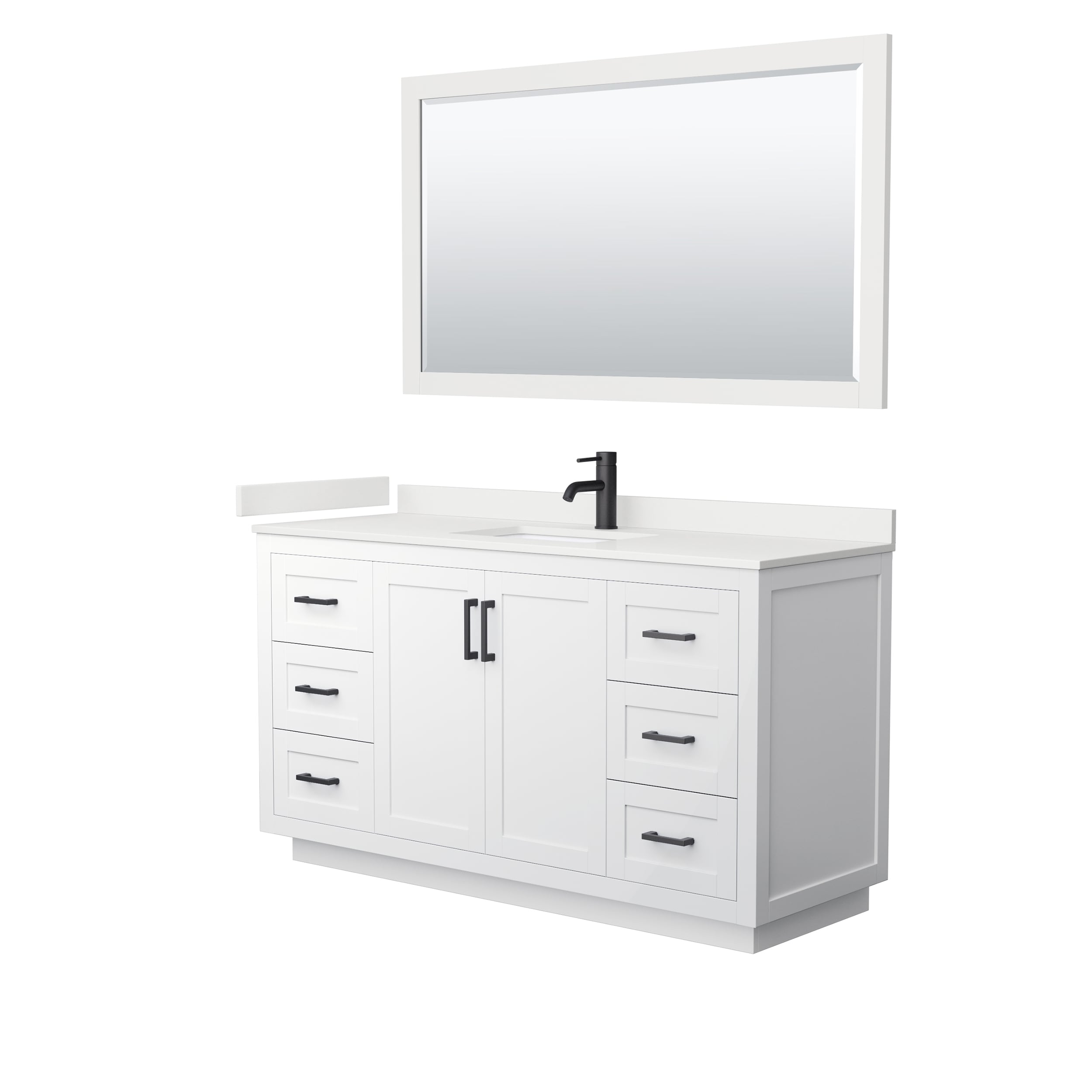 Wyndham Collection WCF292960SWBWQUNSM58 Bath-Vanity-Combo - View #2