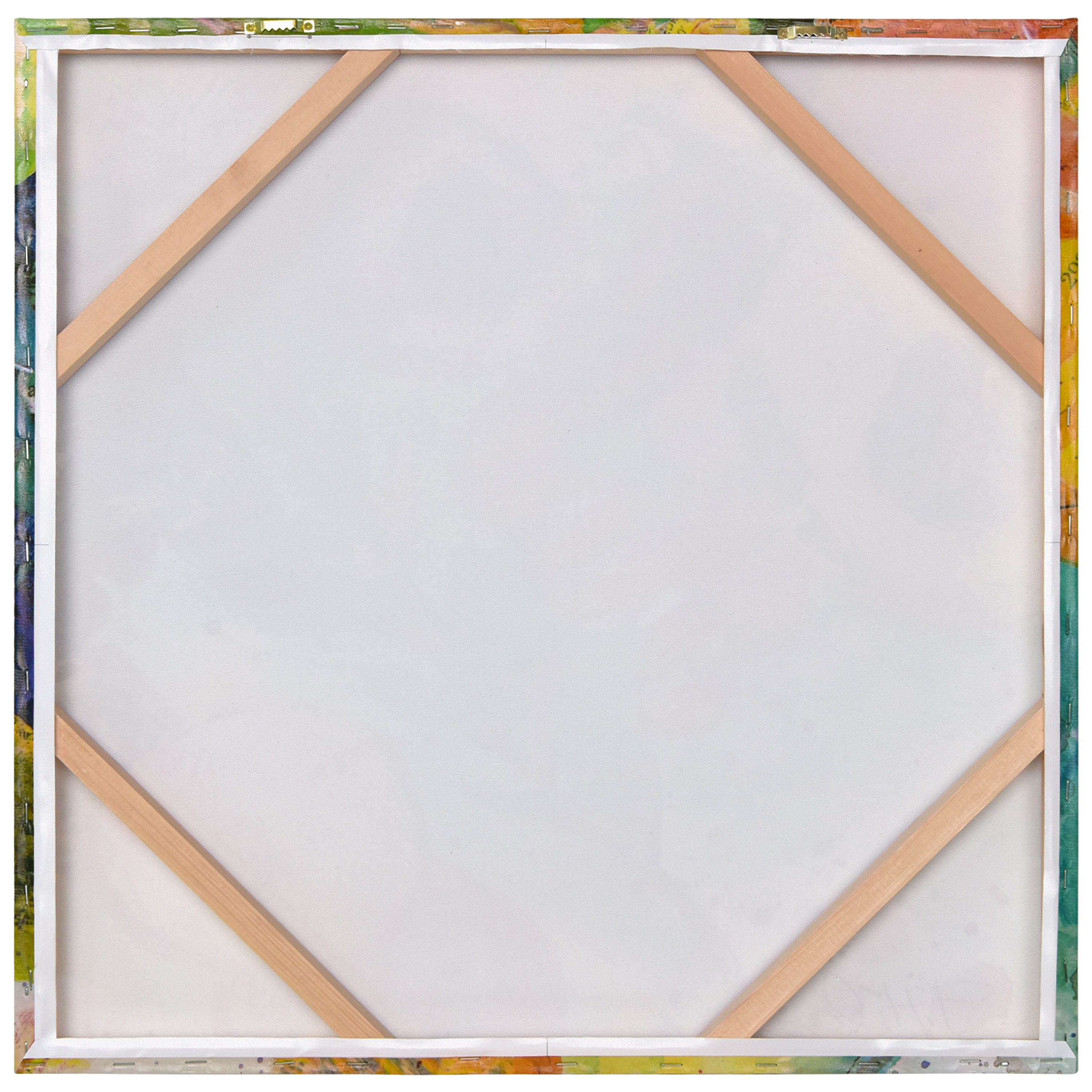 Floral Radiance II 24" Multicolor Epoxy Canvas Wall Art