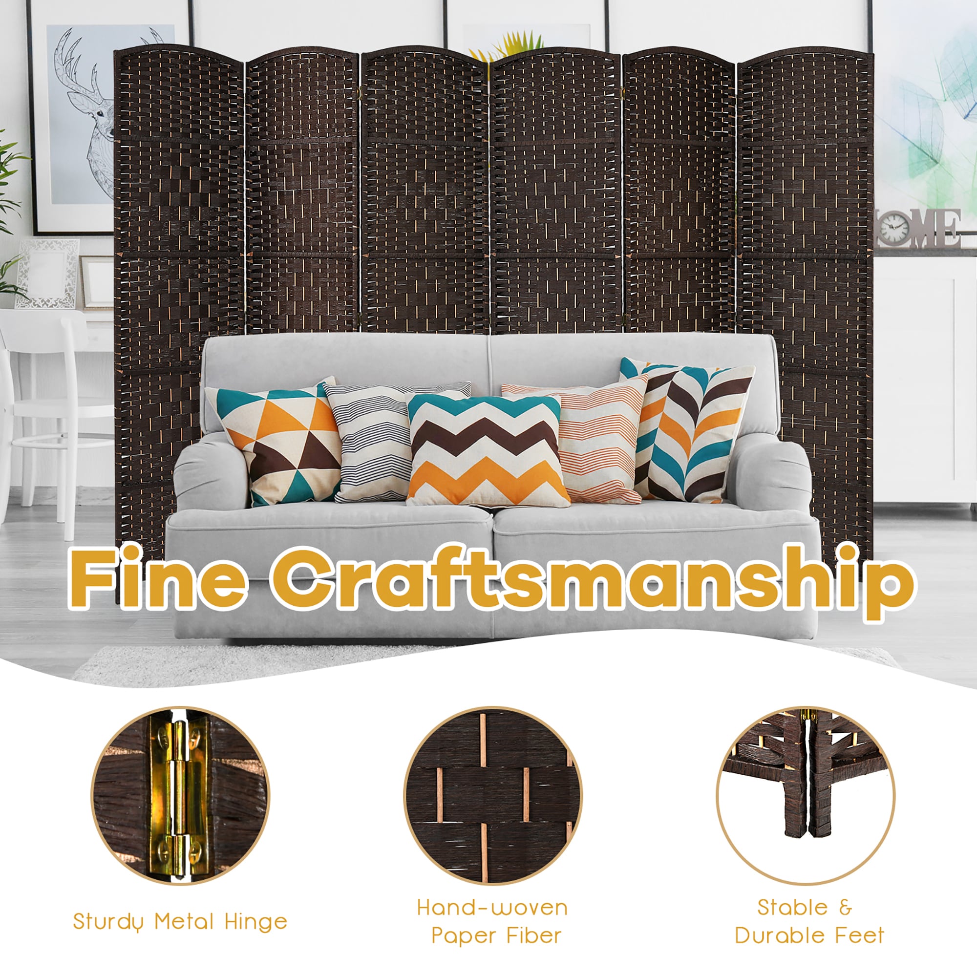 Costway SXL00109 Indoor-Privacy-Screens - View #7