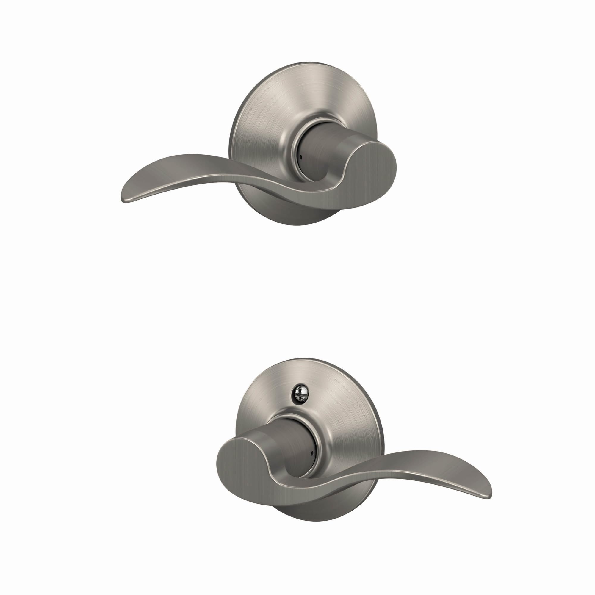 Schlage F10ACC619 Accent Passage Door Lever Satin Nickel #F10ACC619
