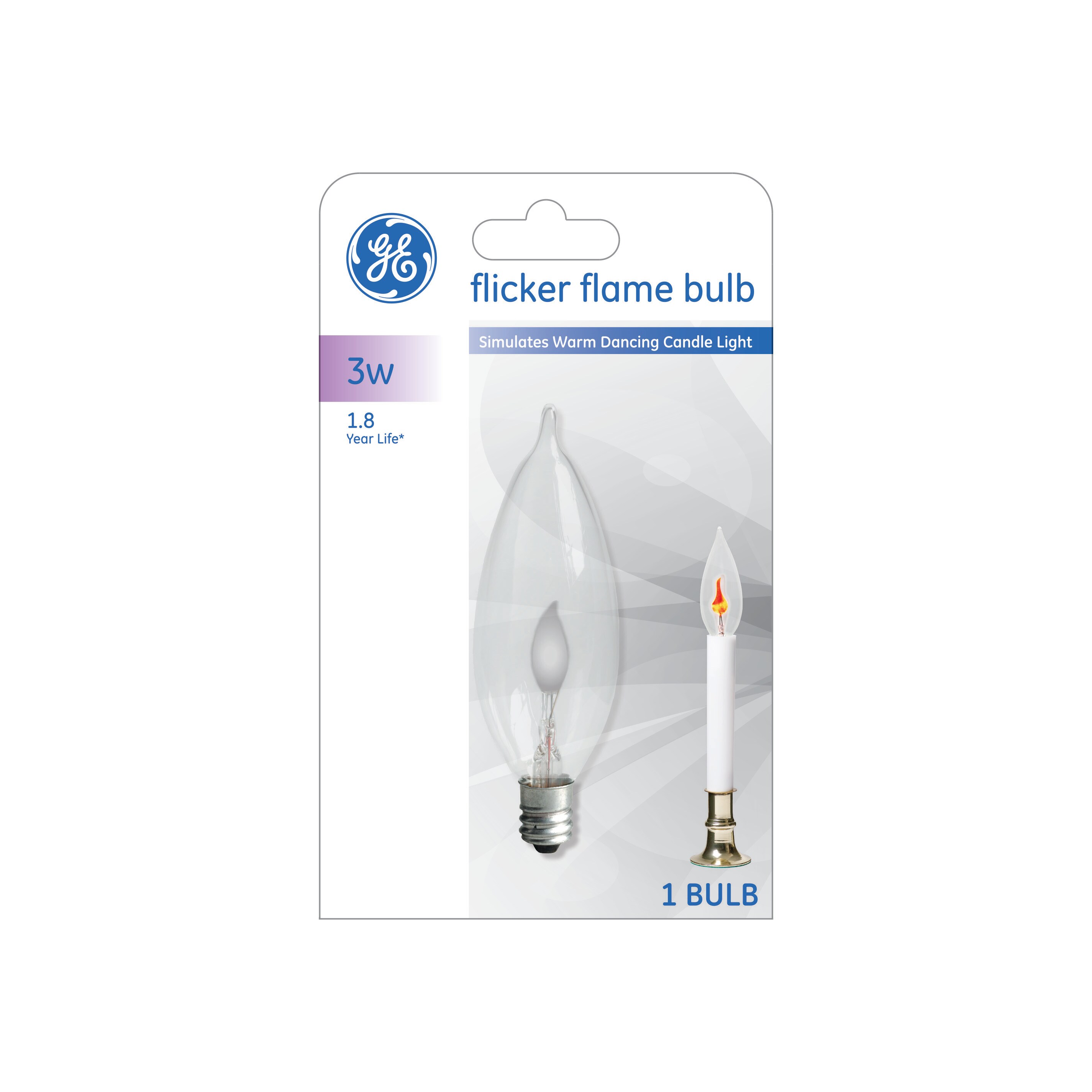 Ge flicker on sale flame bulb