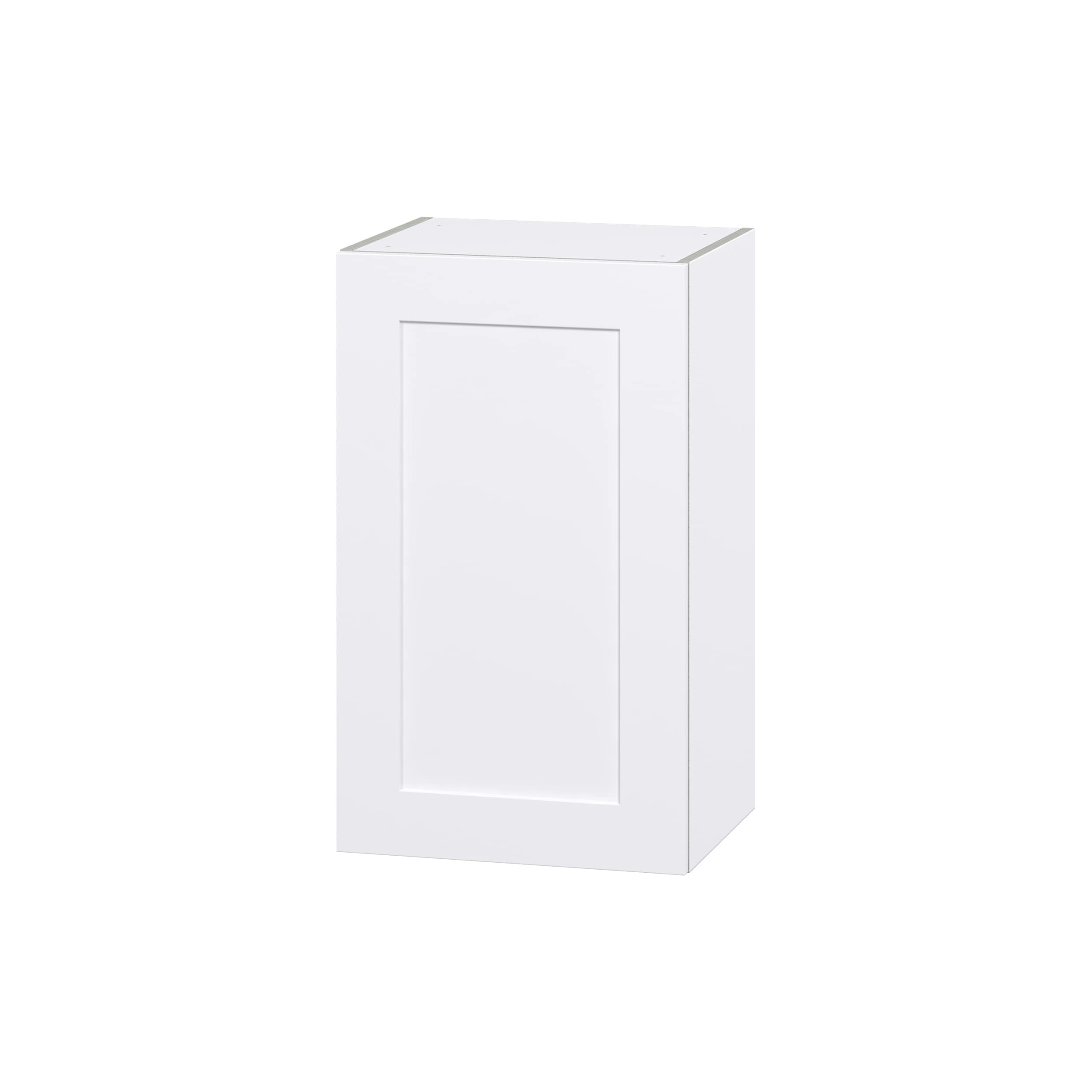 Hugo&Borg DSW1830(L/R)-JO Jolie 18-in W x 30-in H x 14-in D Warm White Wall Fully assembled Cabinet (Flat Panel Shaker)