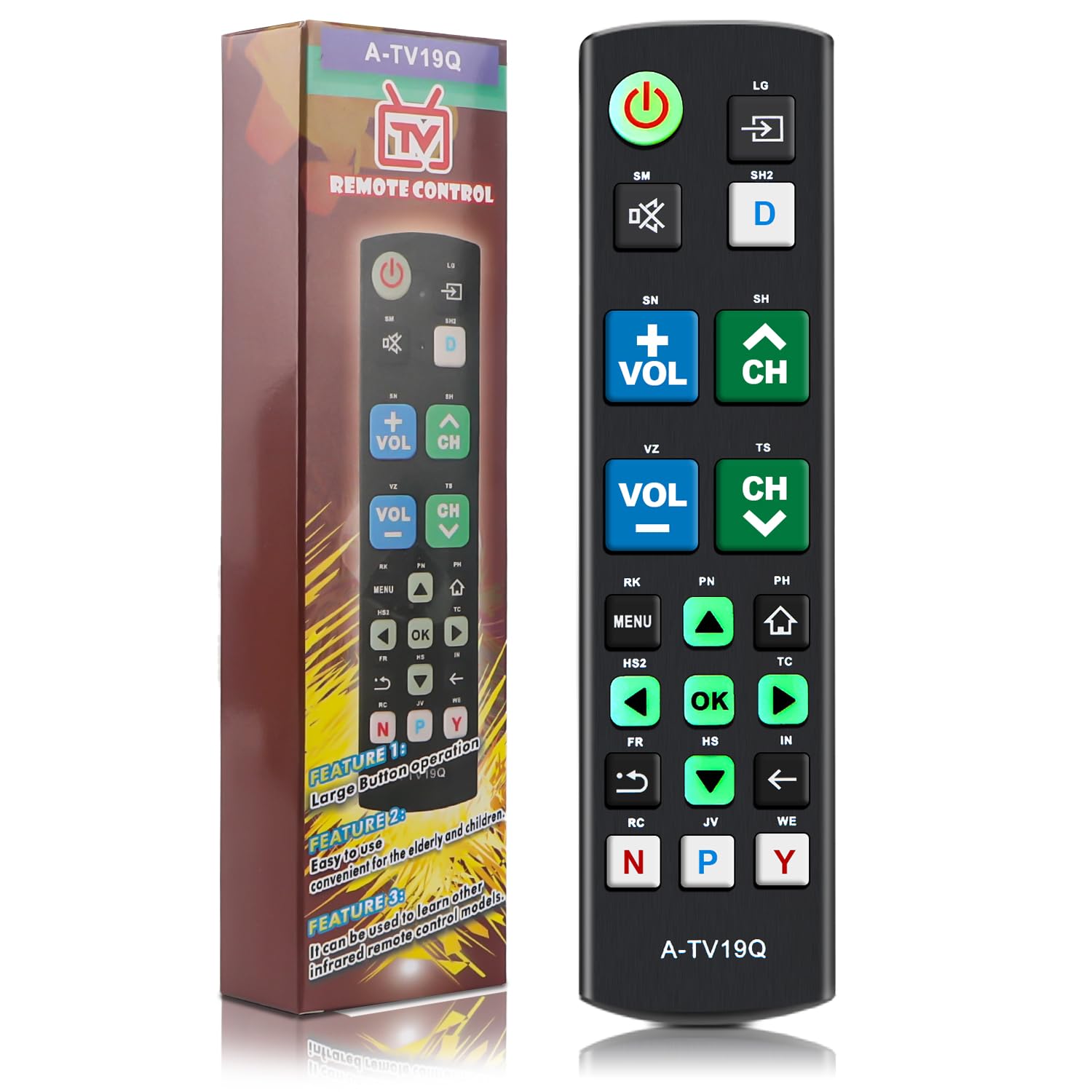 Etokfoks LETM74D2D Multimedia-Remote-Controls - View #2