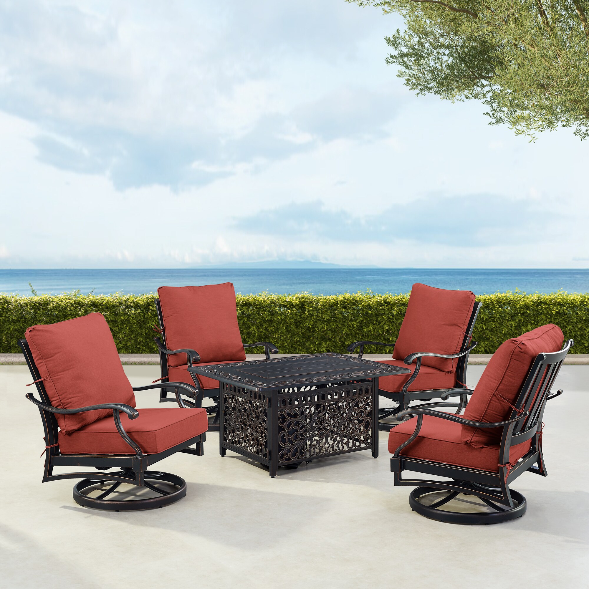 Oakland Living SHAO4CHCABOSRDCUA Patio-Conversation-Sets - View #3
