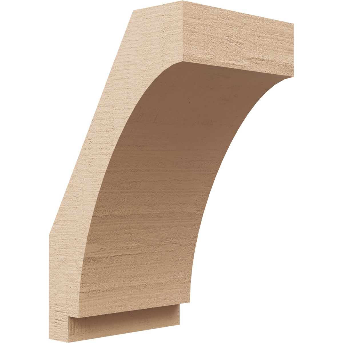 Ekena Millwork BRCUR05X06X10IMPRCPR 5-in x 10-in x 6-in Primed Urethane Imperial Rough Cedar TimberThane Knee Brace