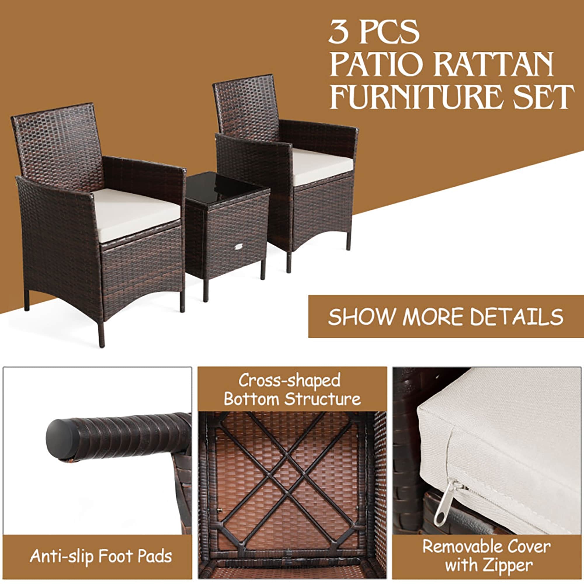 CASAINC HX-SM2002-C Patio-Conversation-Sets - View #8