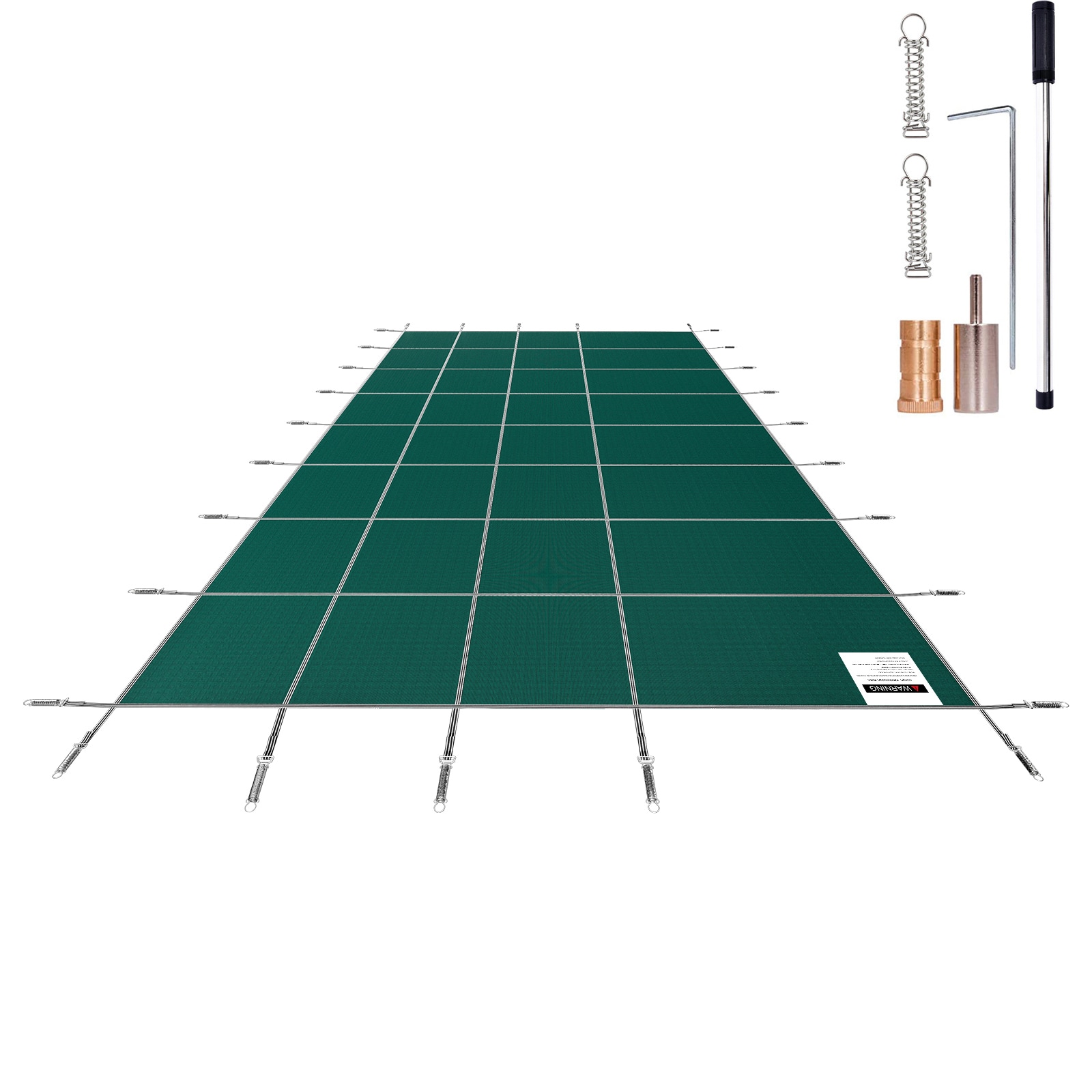 SVOPES SVOPESYYCM16X00324V0 34-ft x 18-ft Pool Safety Cover Polypropylene Leaf safety and winter Rectangle Pool Cover