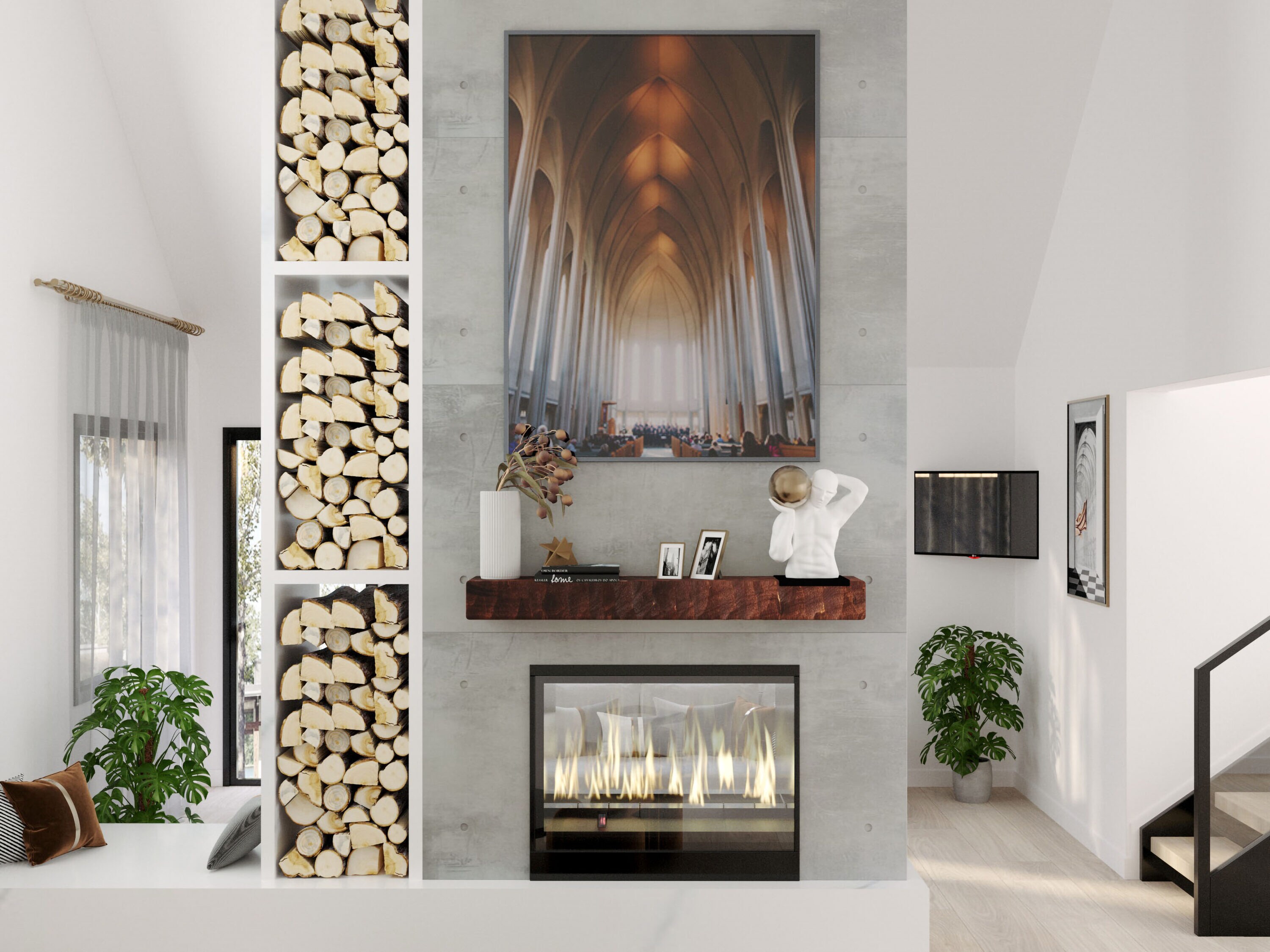 Dogberry MHEWN7262MHOGNONE Mantel-Shelves - View #6